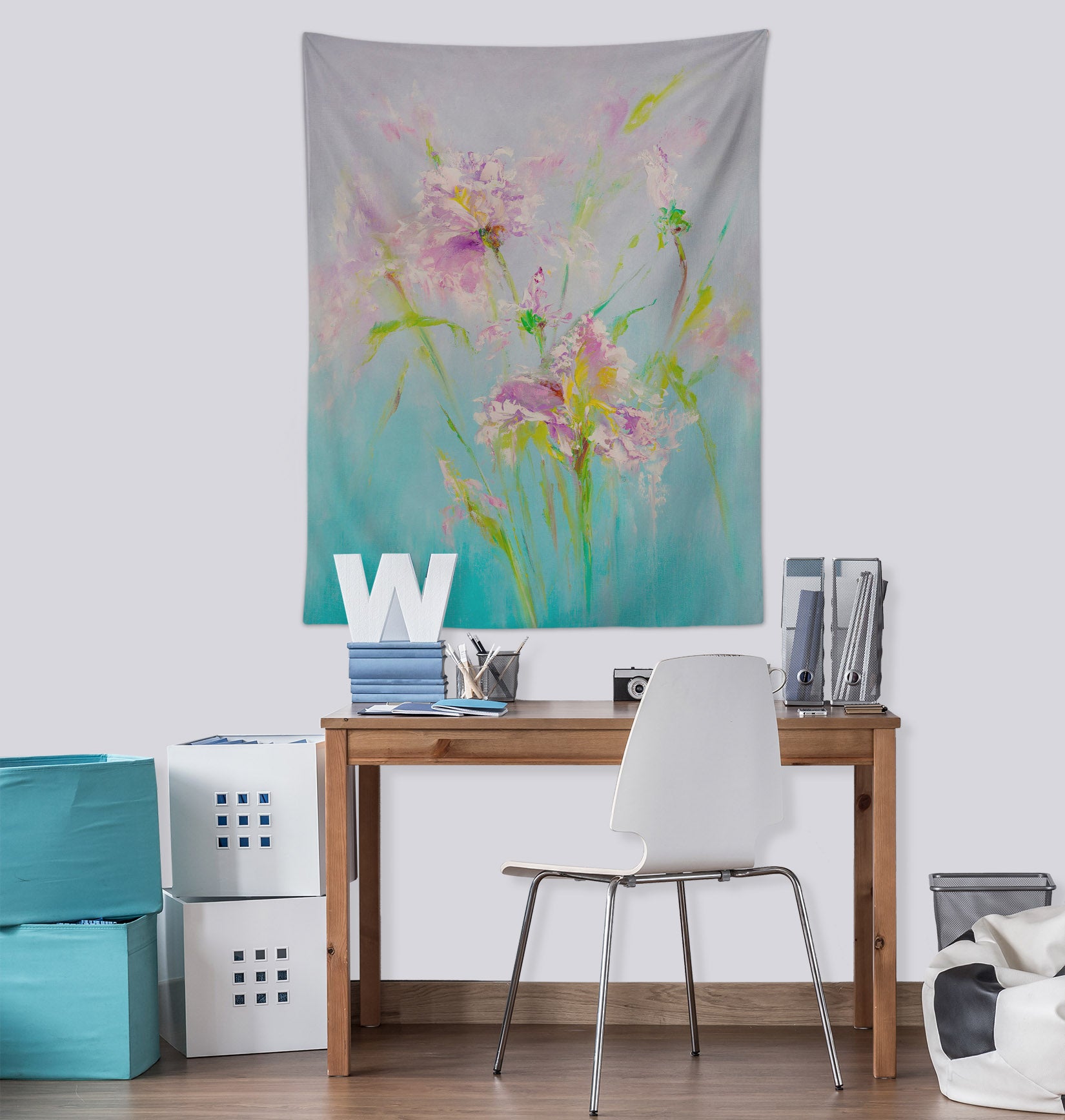 3D Purple Flower 3640 Skromova Marina Tapestry Hanging Cloth Hang