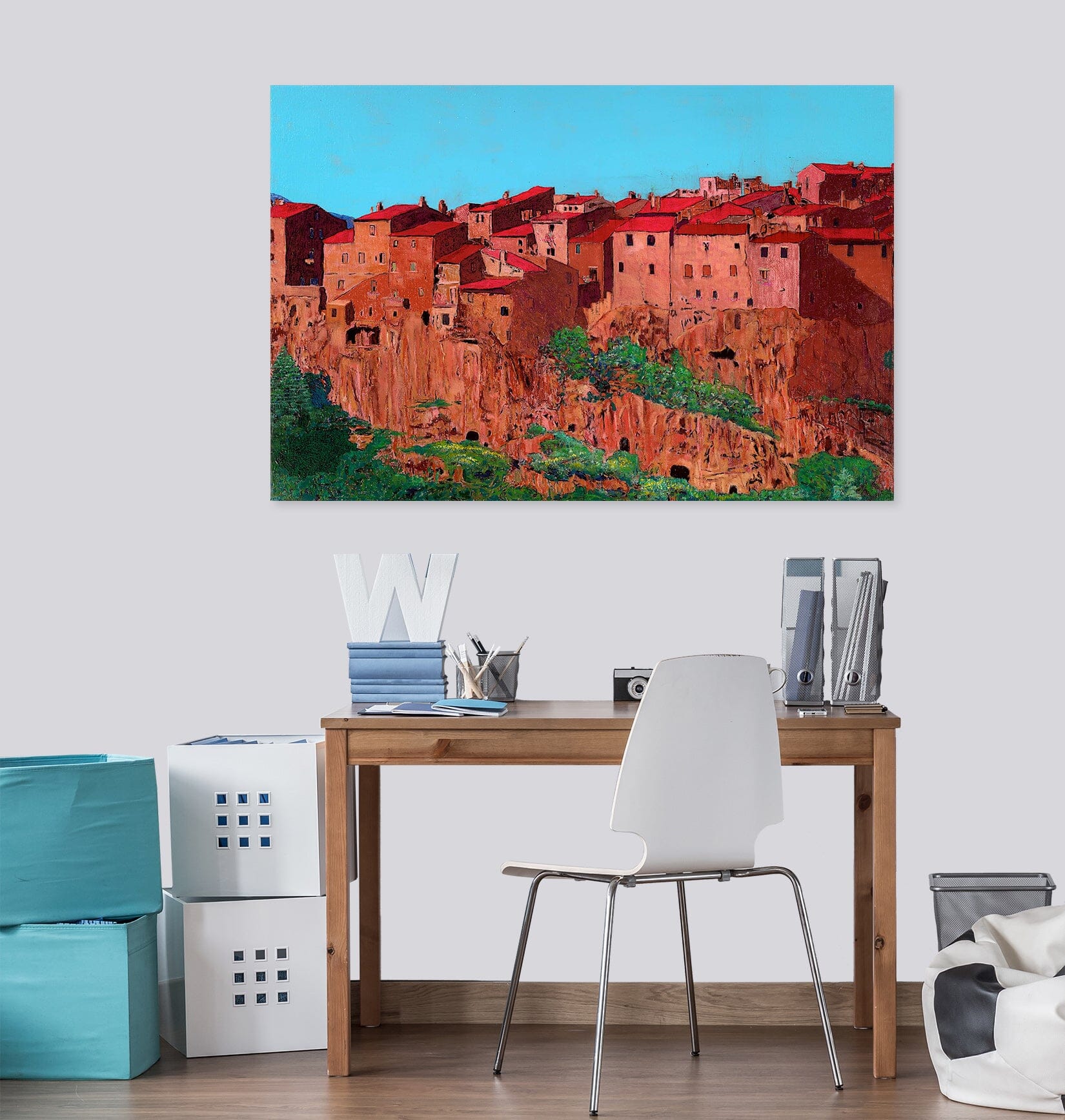 3D Red House 101 Allan P. Friedlander Wall Sticker Wallpaper AJ Wallpaper 2