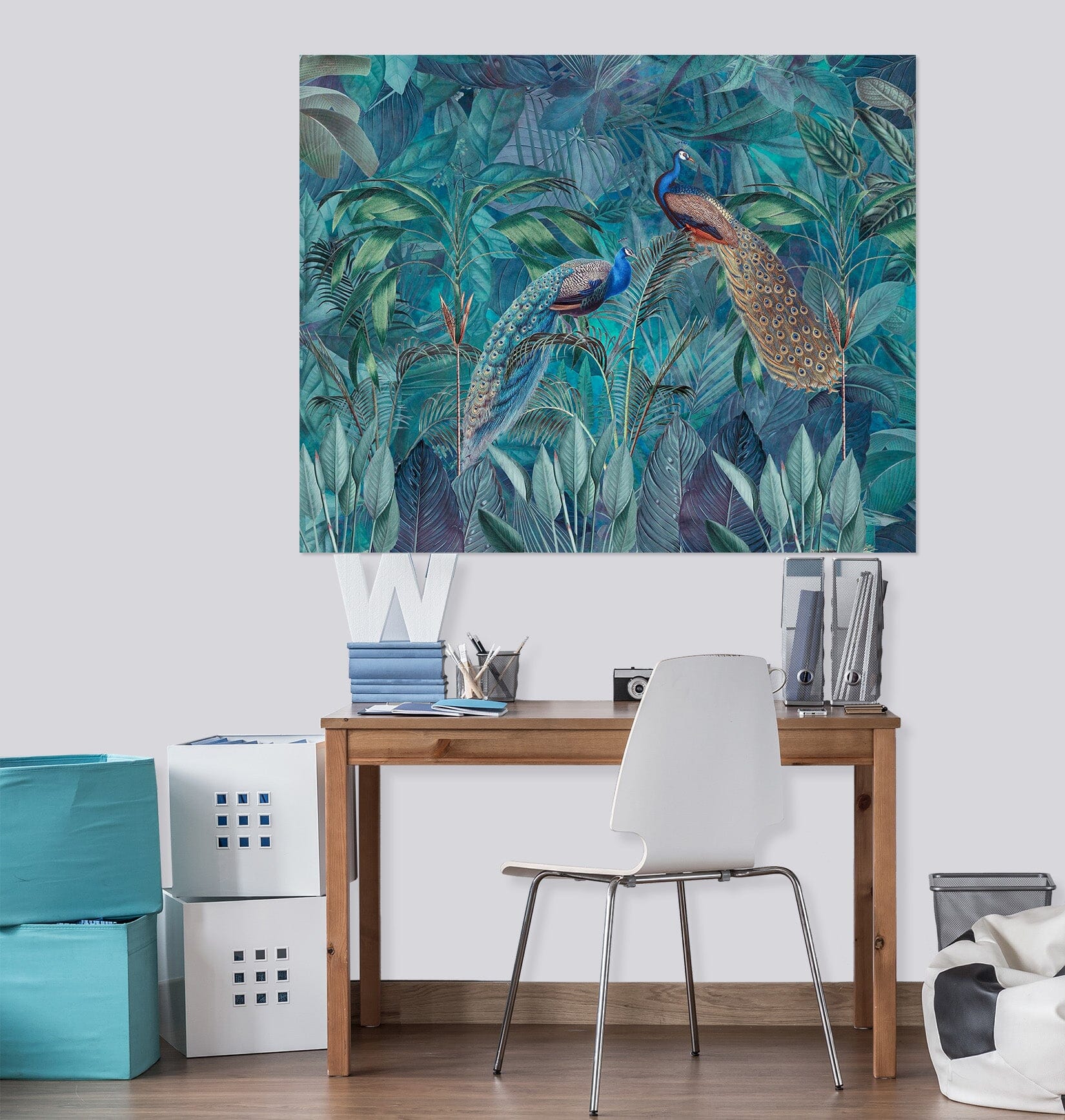 3D Green Peacock 113 Andrea haase Wall Sticker Wallpaper AJ Wallpaper 2