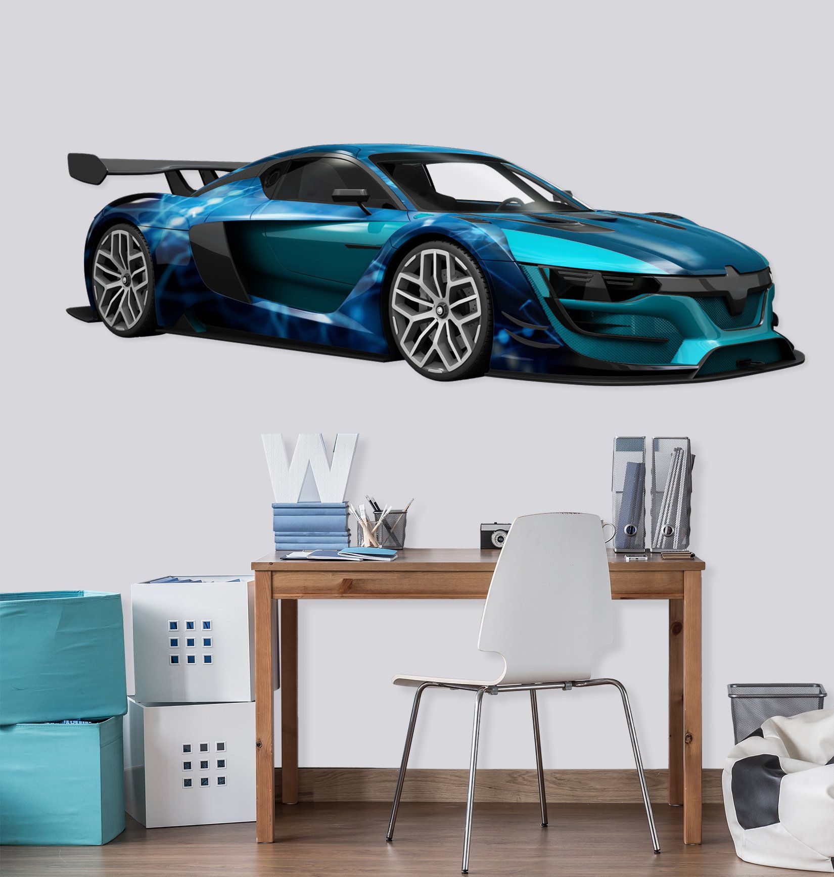 3D FP Sports Car 0173 Vehicles Wallpaper AJ Wallpaper
