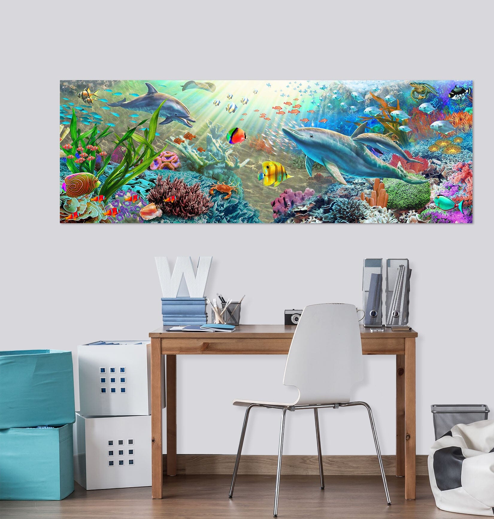 3D Color Ocean 017 Adrian Chesterman Wall Sticker Wallpaper AJ Wallpaper 2 