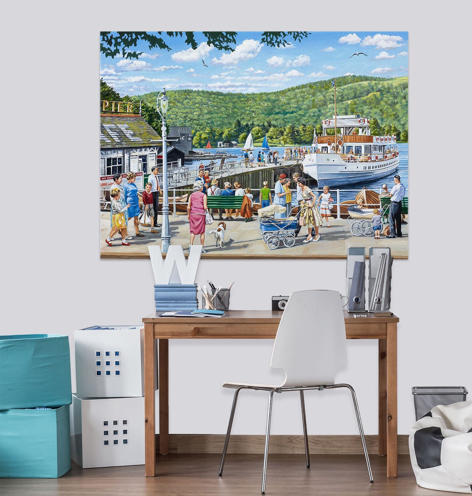 3D Lively Town 019 Trevor Mitchell Wall Sticker Wallpaper AJ Wallpaper 2