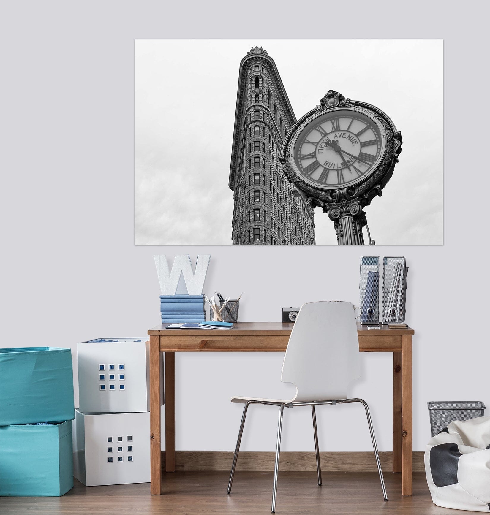 3D Giant Clock 143 Marco Carmassi Wall Sticker Wallpaper AJ Wallpaper 2