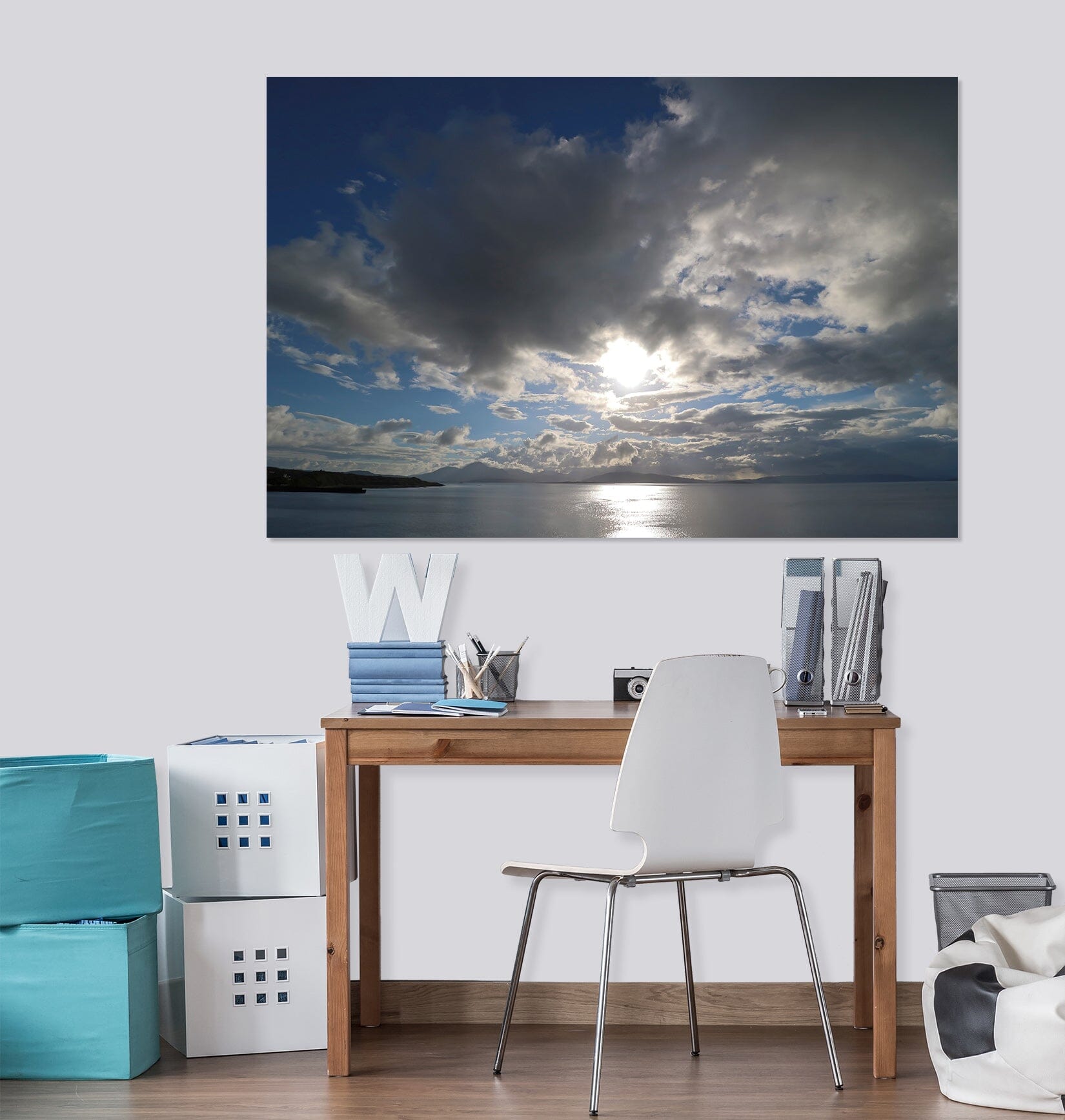 3D Sunny Clouds 125 Jerry LoFaro Wall Sticker Wallpaper AJ Wallpaper 2