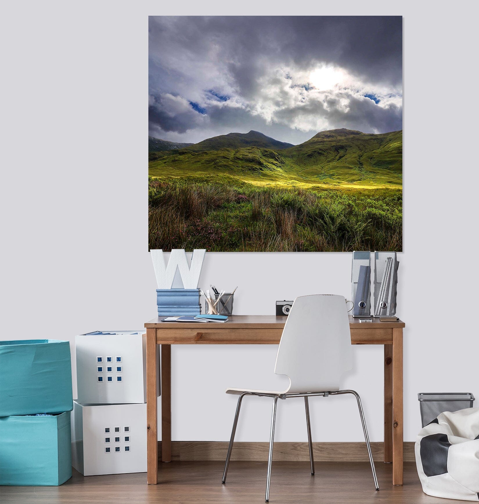 3D Sunset Steppe 110 Jerry LoFaro Wall Sticker Wallpaper AJ Wallpaper 2