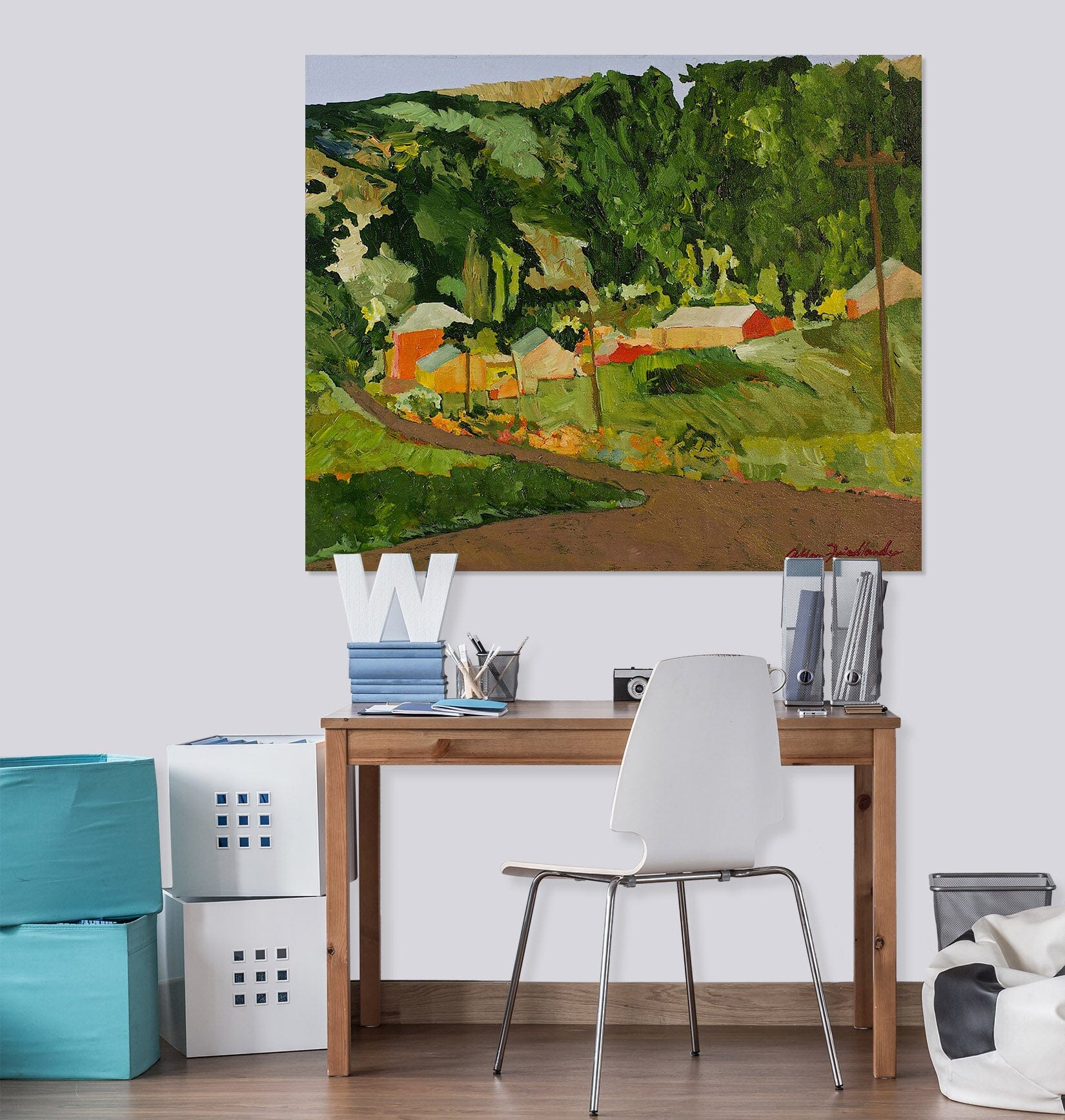 3D Green Village 181 Allan P. Friedlander Wall Sticker Wallpaper AJ Wallpaper 2
