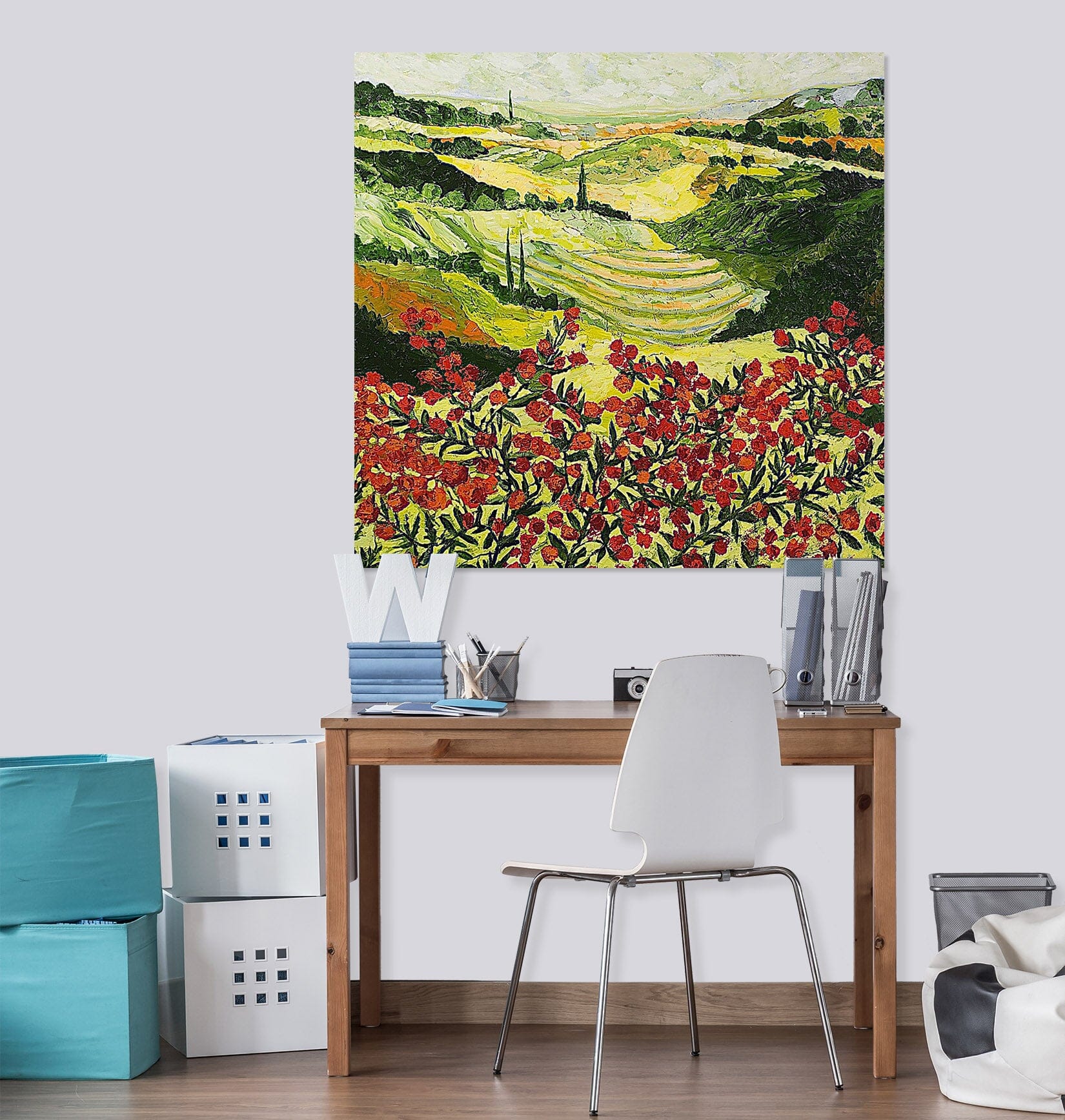 3D Garden Field 123 Allan P. Friedlander Wall Sticker Wallpaper AJ Wallpaper 2