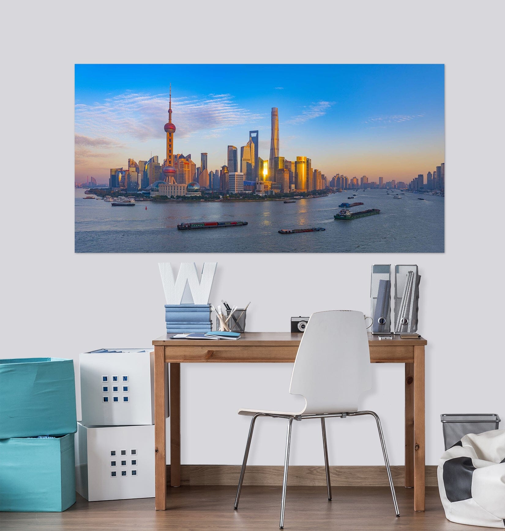 3D Water City 147 Marco Carmassi Wall Sticker Wallpaper AJ Wallpaper 2
