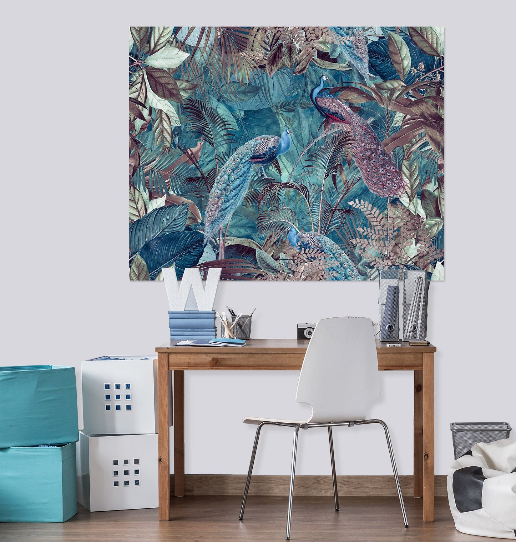 3D Forest Peacock 110 Andrea haase Wall Sticker Wallpaper AJ Wallpaper 2