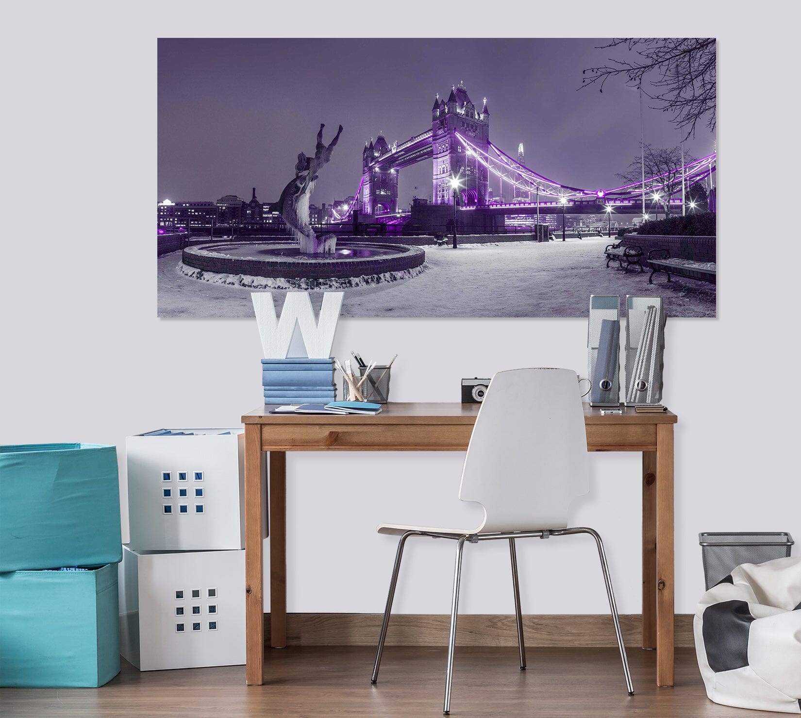 3D Purple Lights 045 Assaf Frank Wall Sticker Wallpaper AJ Wallpaper 2