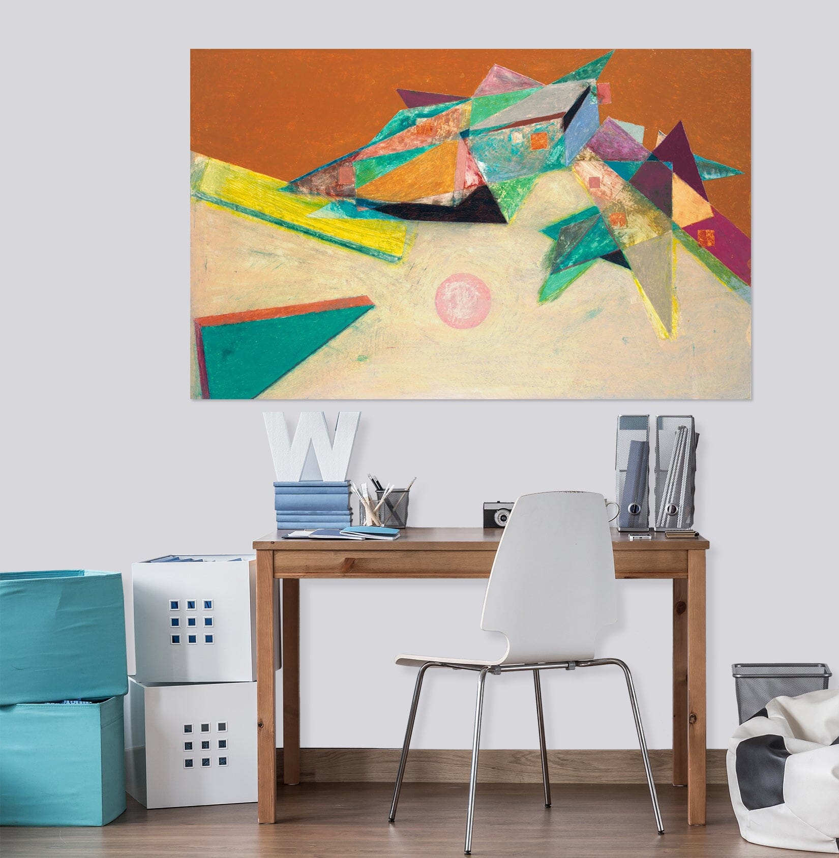 3D Color Origami 019 Allan P. Friedlander Wall Sticker Wallpaper AJ Wallpaper 2