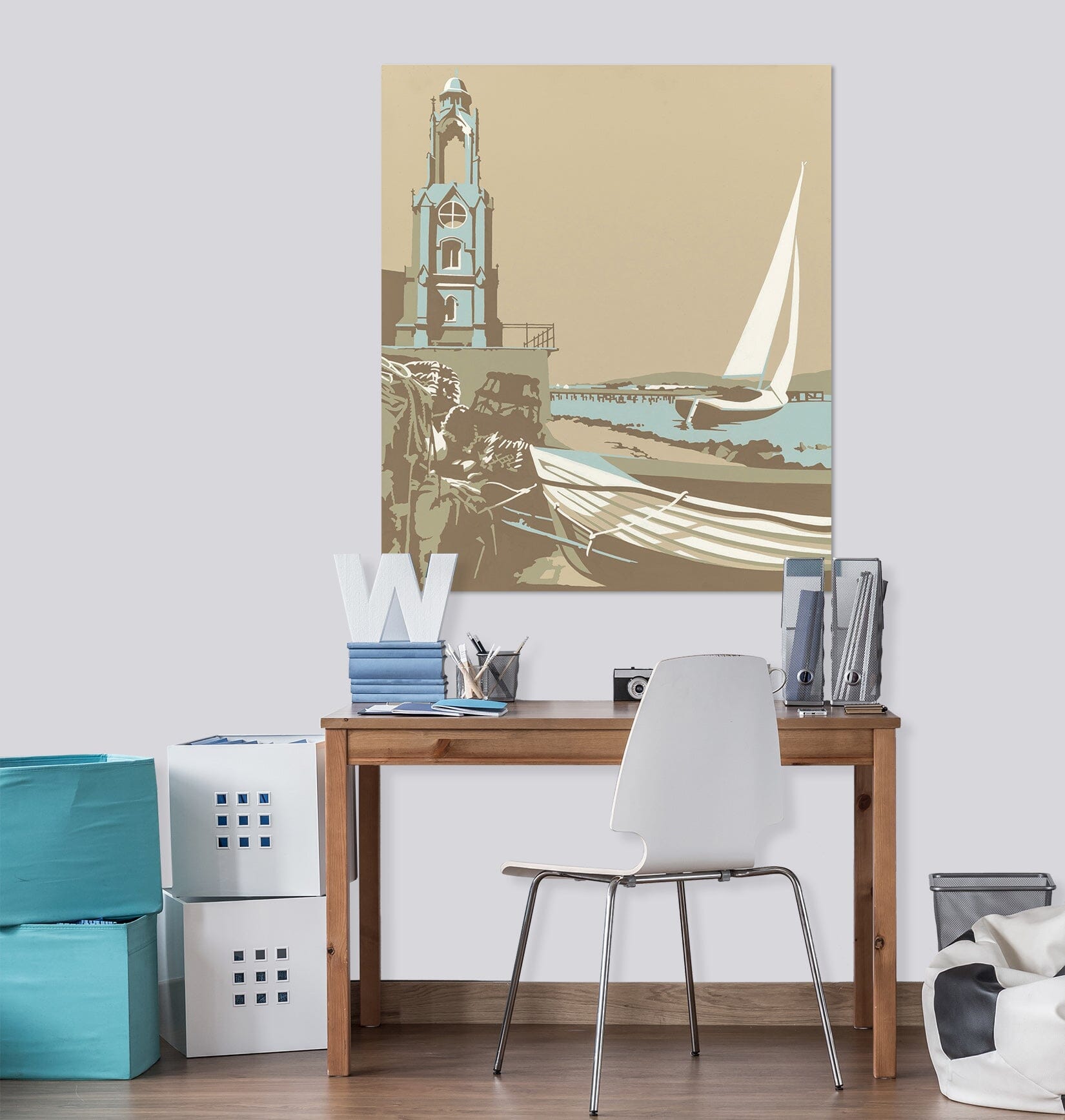 3D Swanage Tower 073 Steve Read Wall Sticker Wallpaper AJ Wallpaper 2
