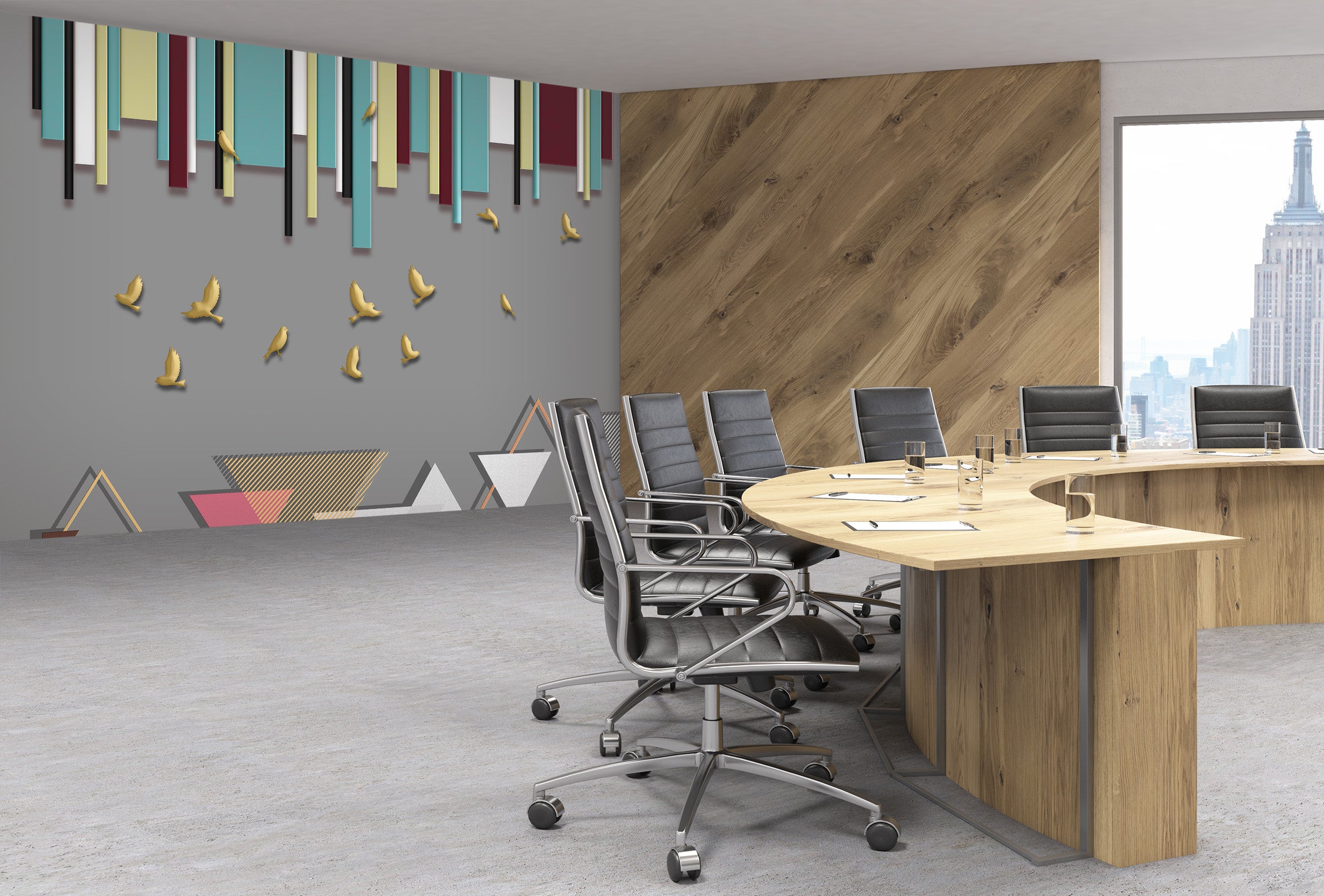 3D Golden Bird 016 Wall Murals Wallpaper AJ Wallpaper 2