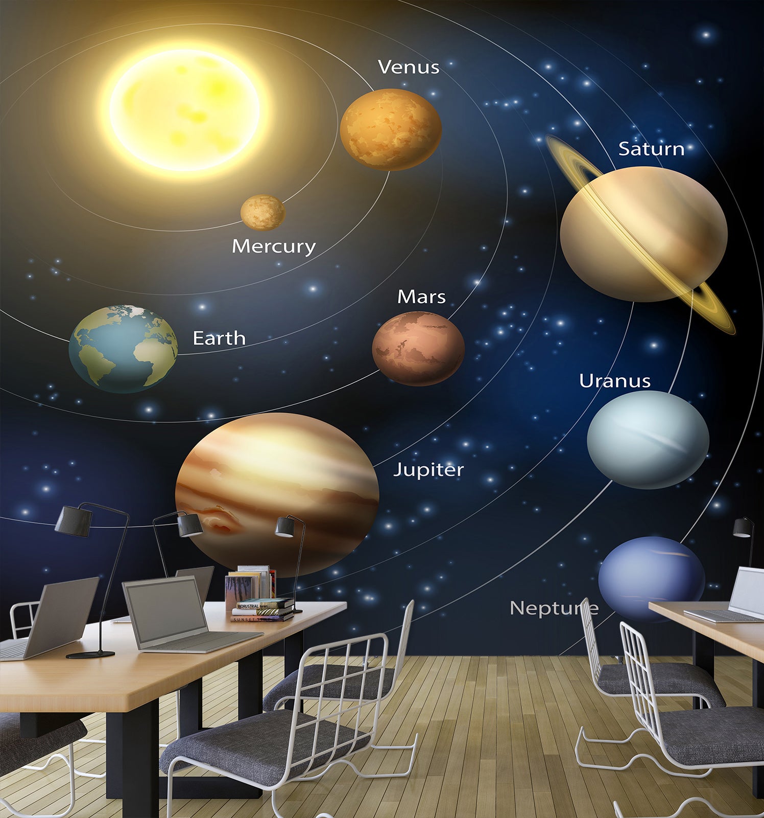 3D Cosmic Planet 151 Wall Murals