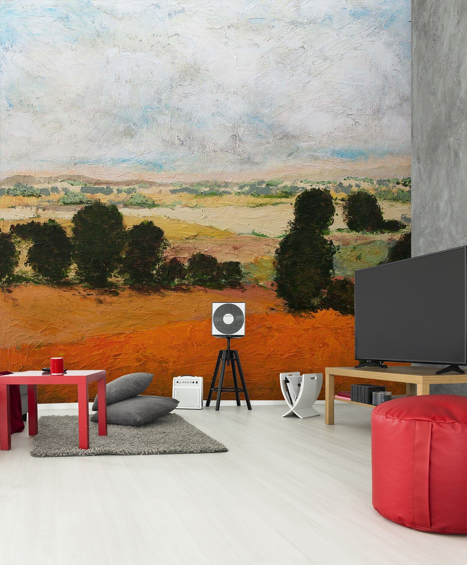 3D Autumn Field 205 Allan P. Friedlander Wall Mural Wall Murals Wallpaper AJ Wallpaper 2