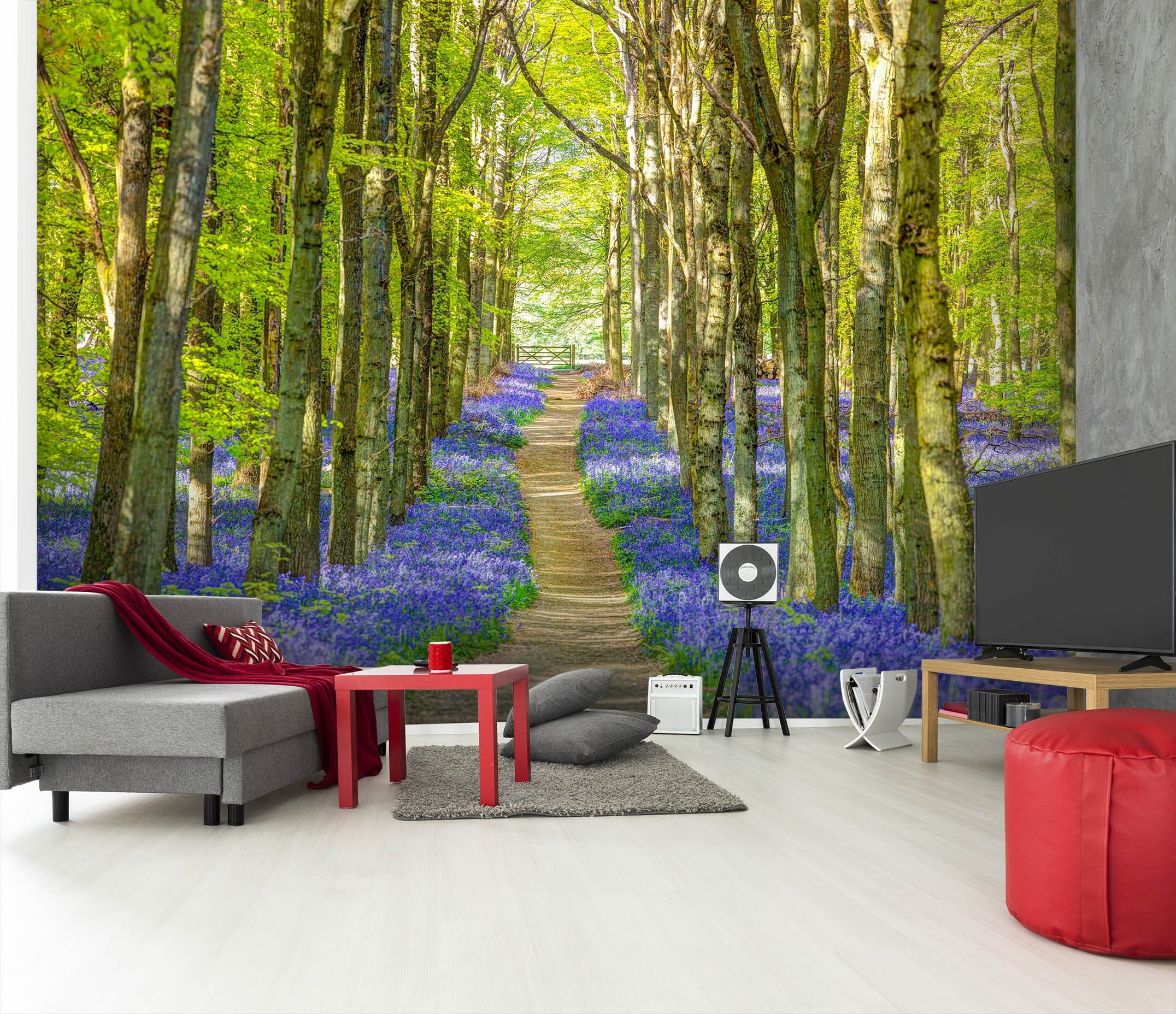 3D Tree Lined Road 1414 Assaf Frank Wall Mural Wall Murals Wallpaper AJ Wallpaper 2
