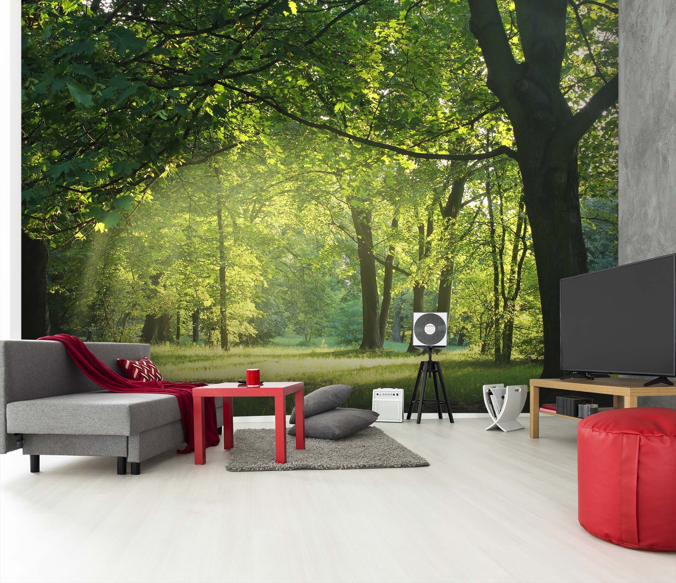 3D Wooded Park 142 Wall Murals Wallpaper AJ Wallpaper 2