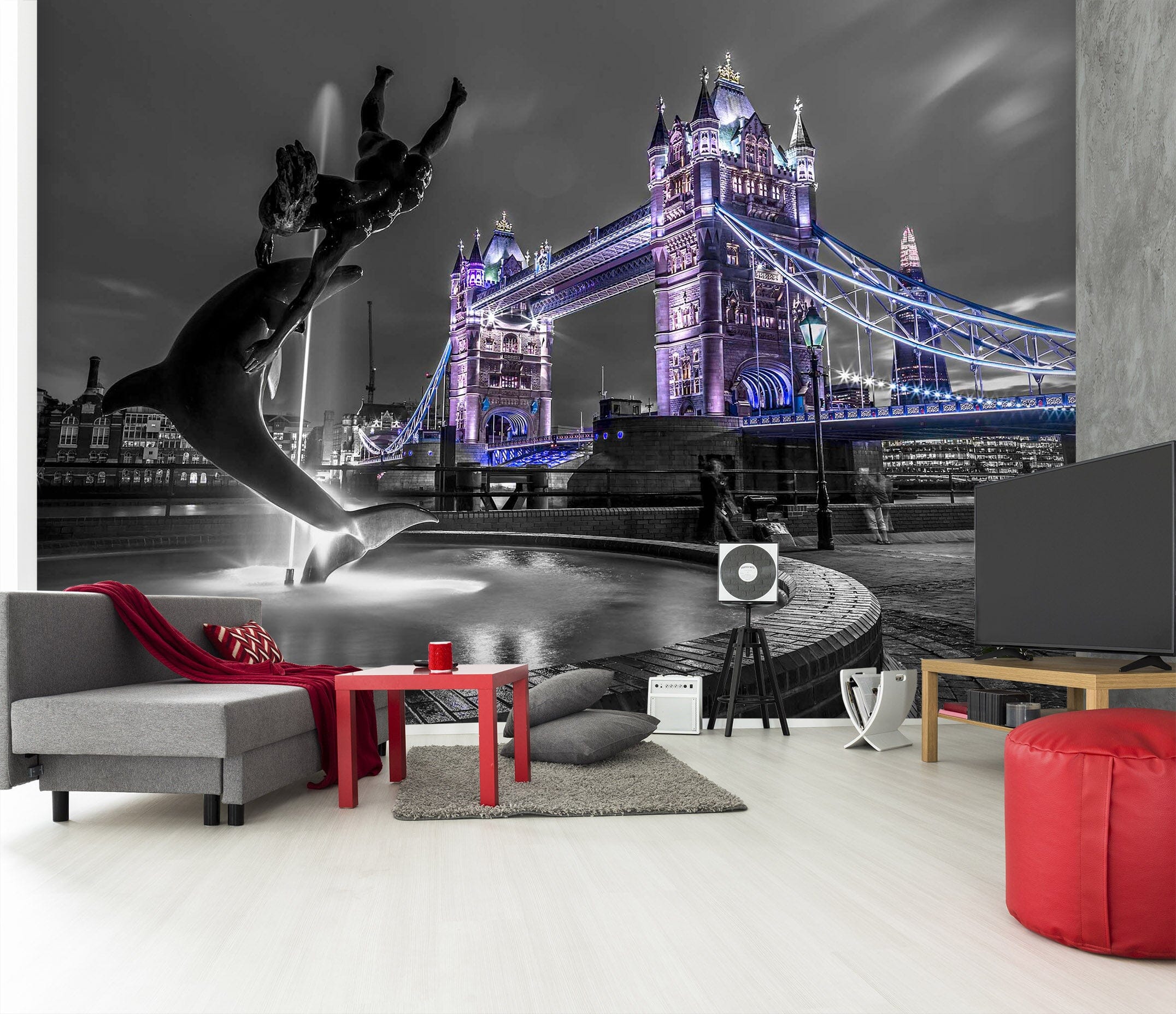 3D City Lights 1415 Assaf Frank Wall Mural Wall Murals Wallpaper AJ Wallpaper 2