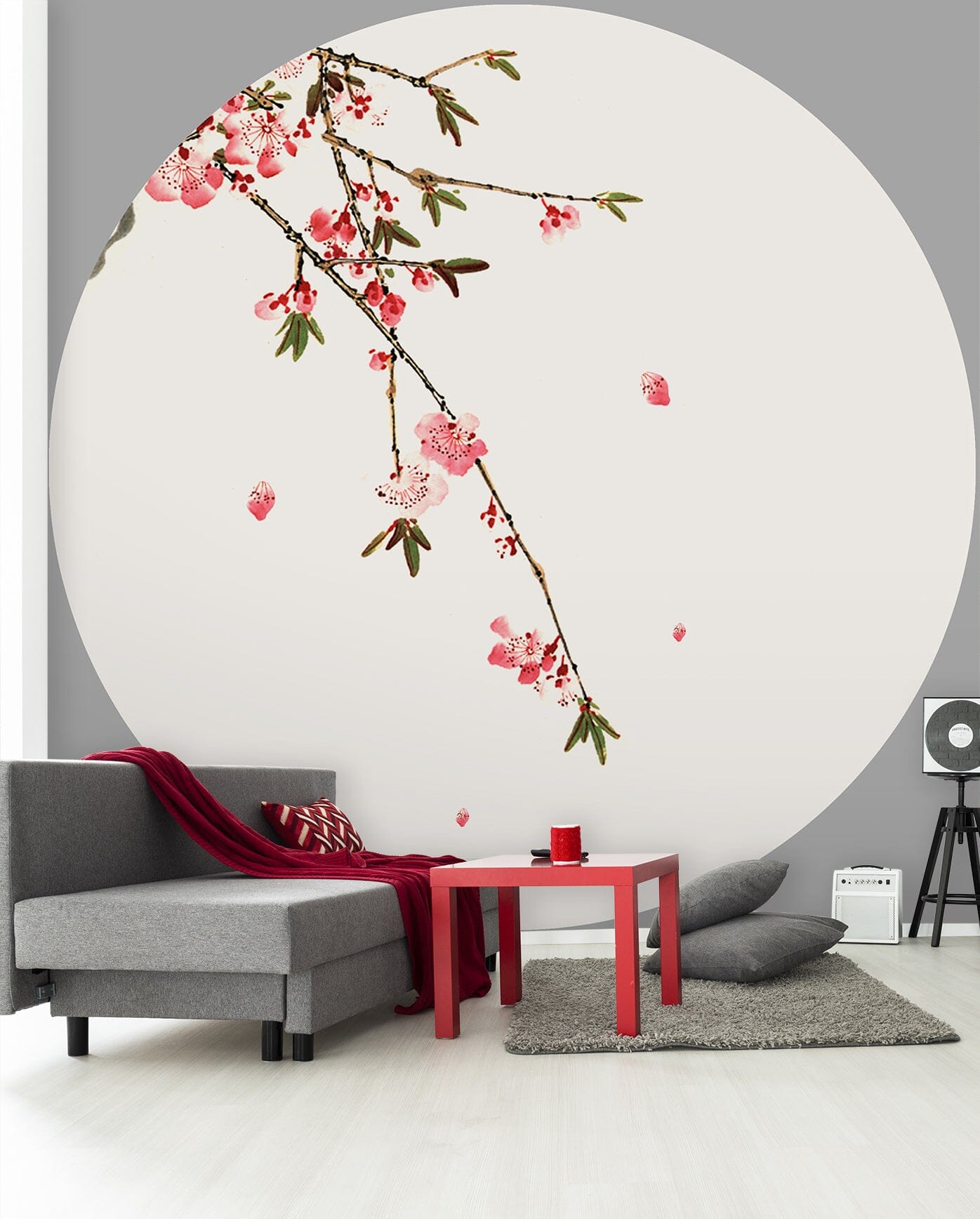 3D Peach Blossom Opening 003 Wall Murals Wallpaper AJ Wallpaper 2