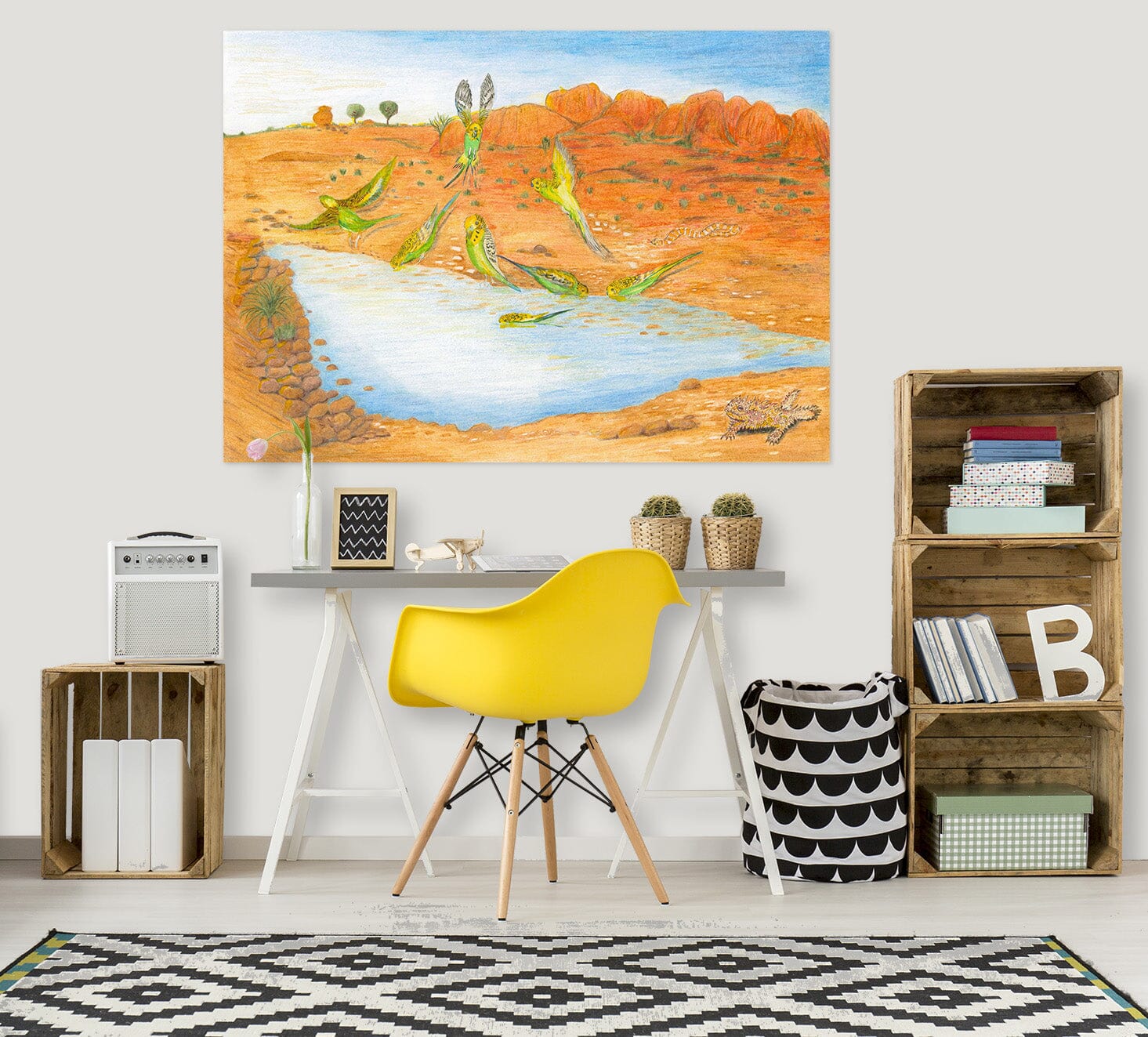 3D Desert Oasis 012 Michael Sewell Wall Sticker Wallpaper AJ Wallpaper 2