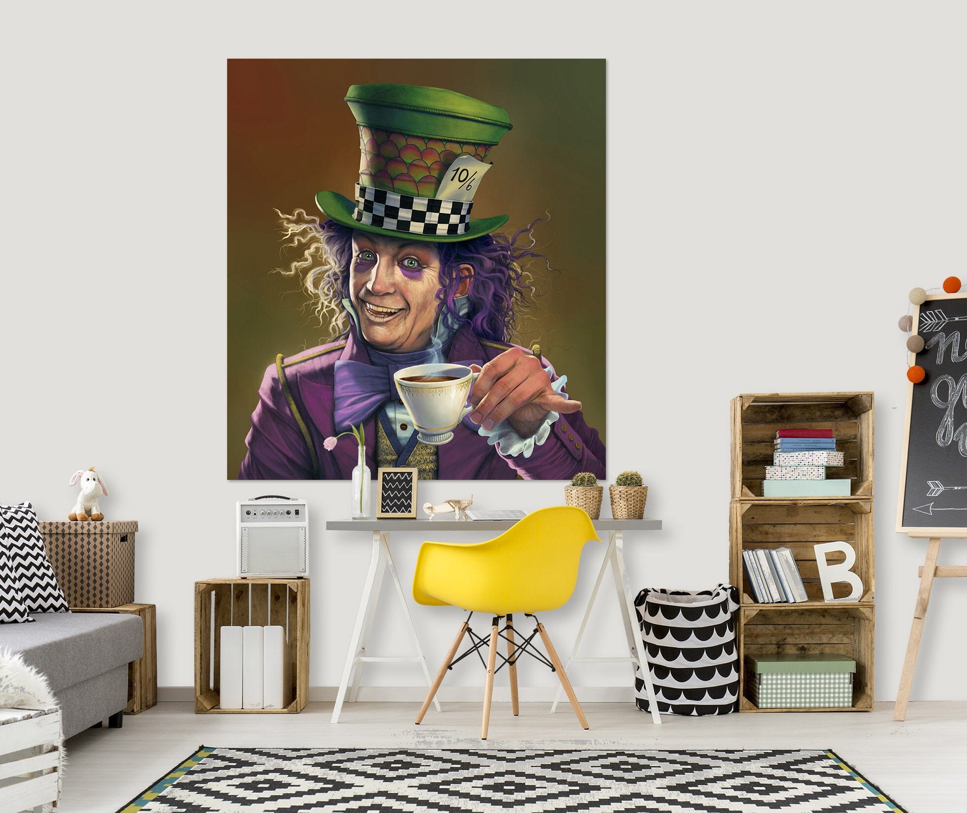 3D Mad Hatter Def 050 Vincent Hie Wall Sticker Wallpaper AJ Wallpaper 2