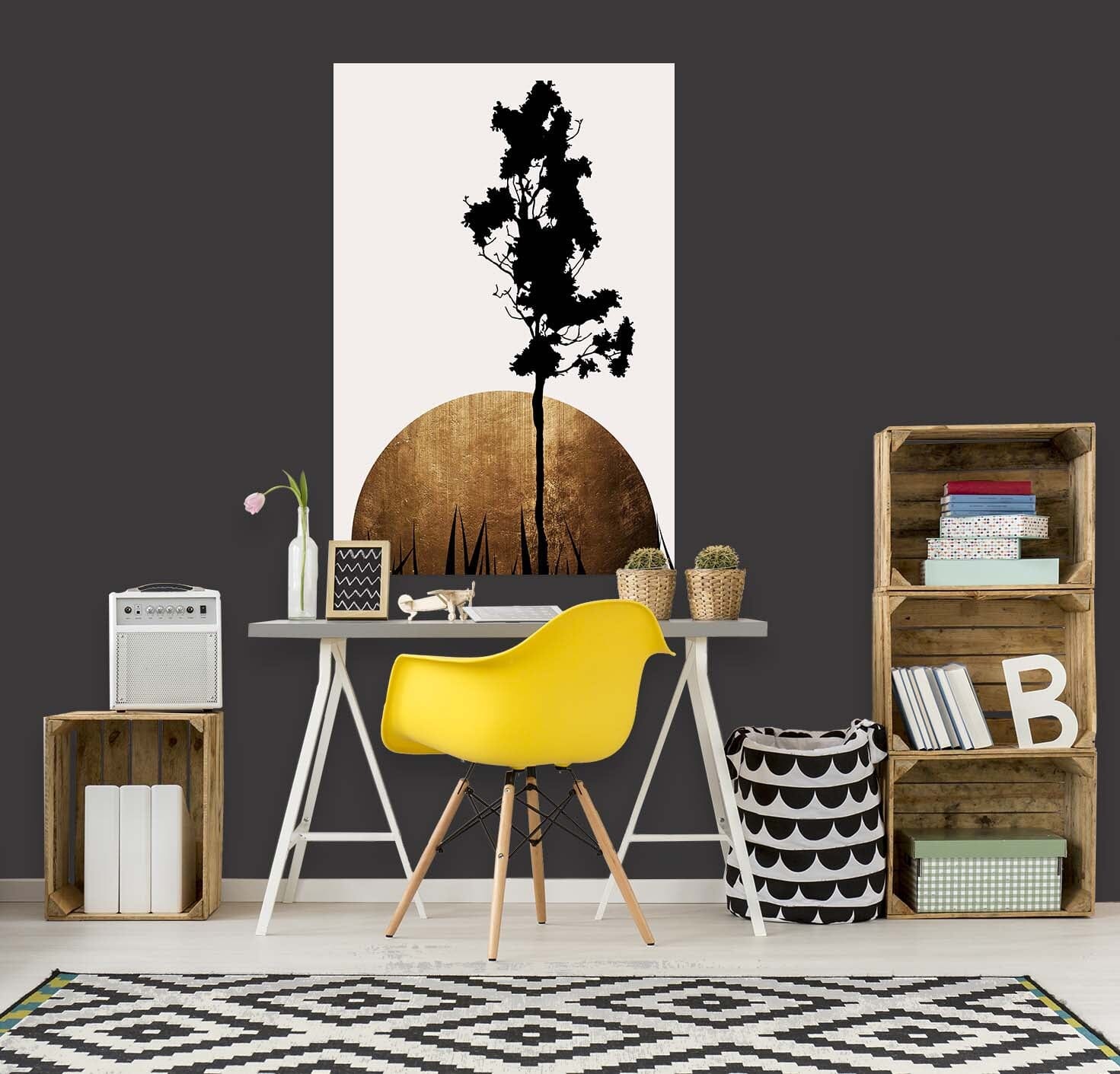 3D Small Tree Growing 214 Boris Draschoff Wall Sticker Wallpaper AJ Wallpaper 2