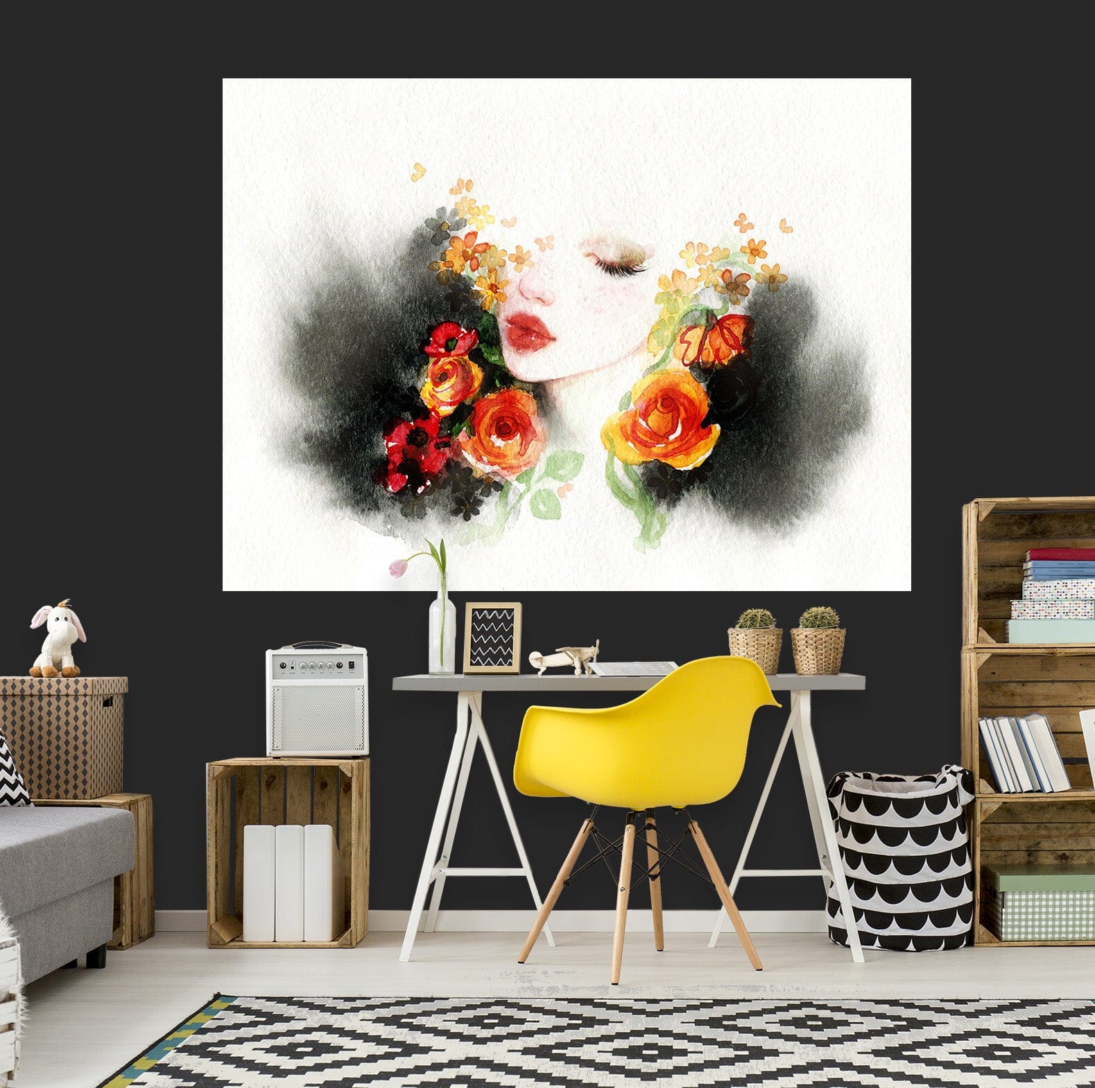 3D Beauty Woman 1059 Wall Sticker Wallpaper AJ Wallpaper 2