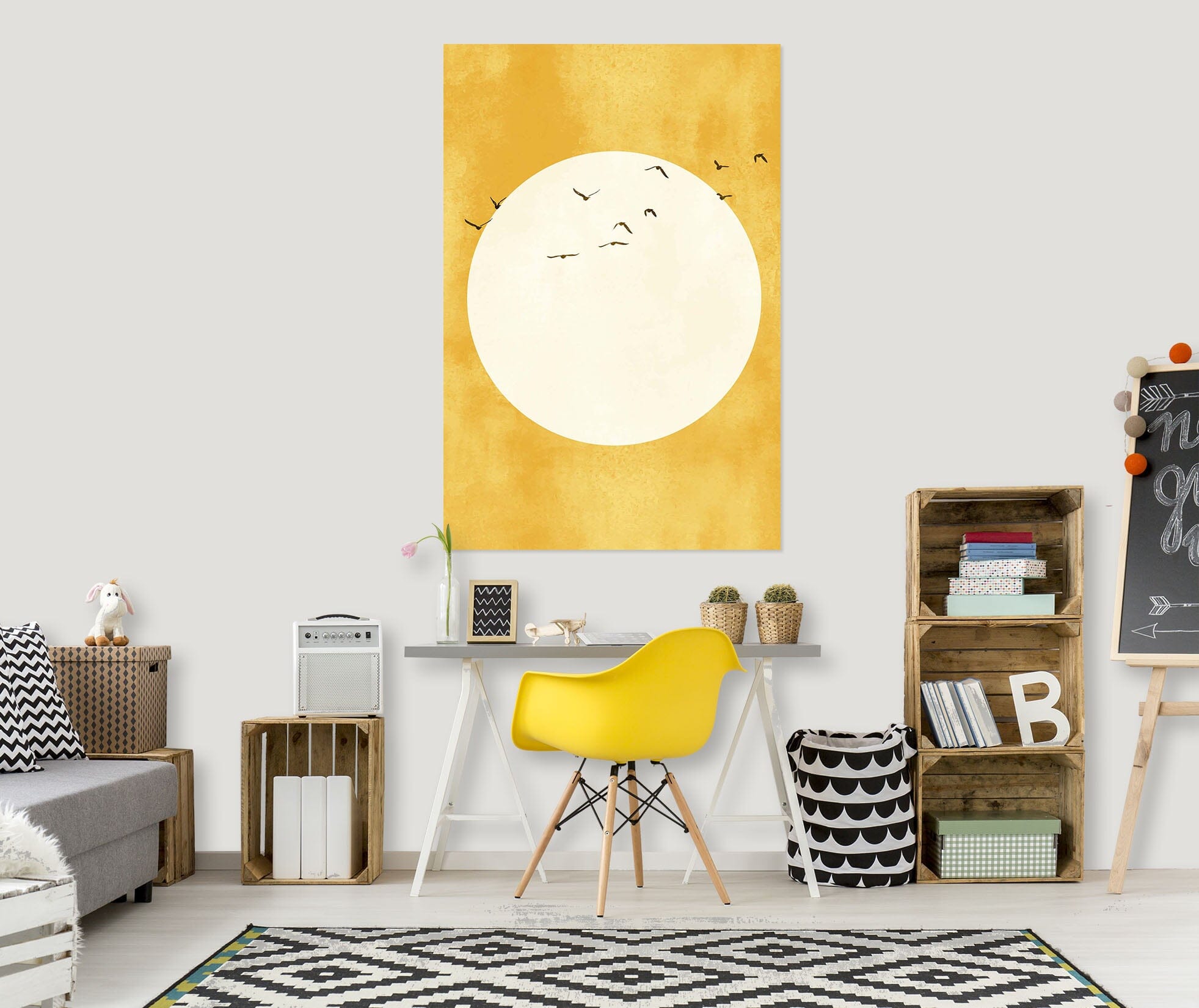 3D Flying Bird 034 Boris Draschoff Wall Sticker Wallpaper AJ Wallpaper 2