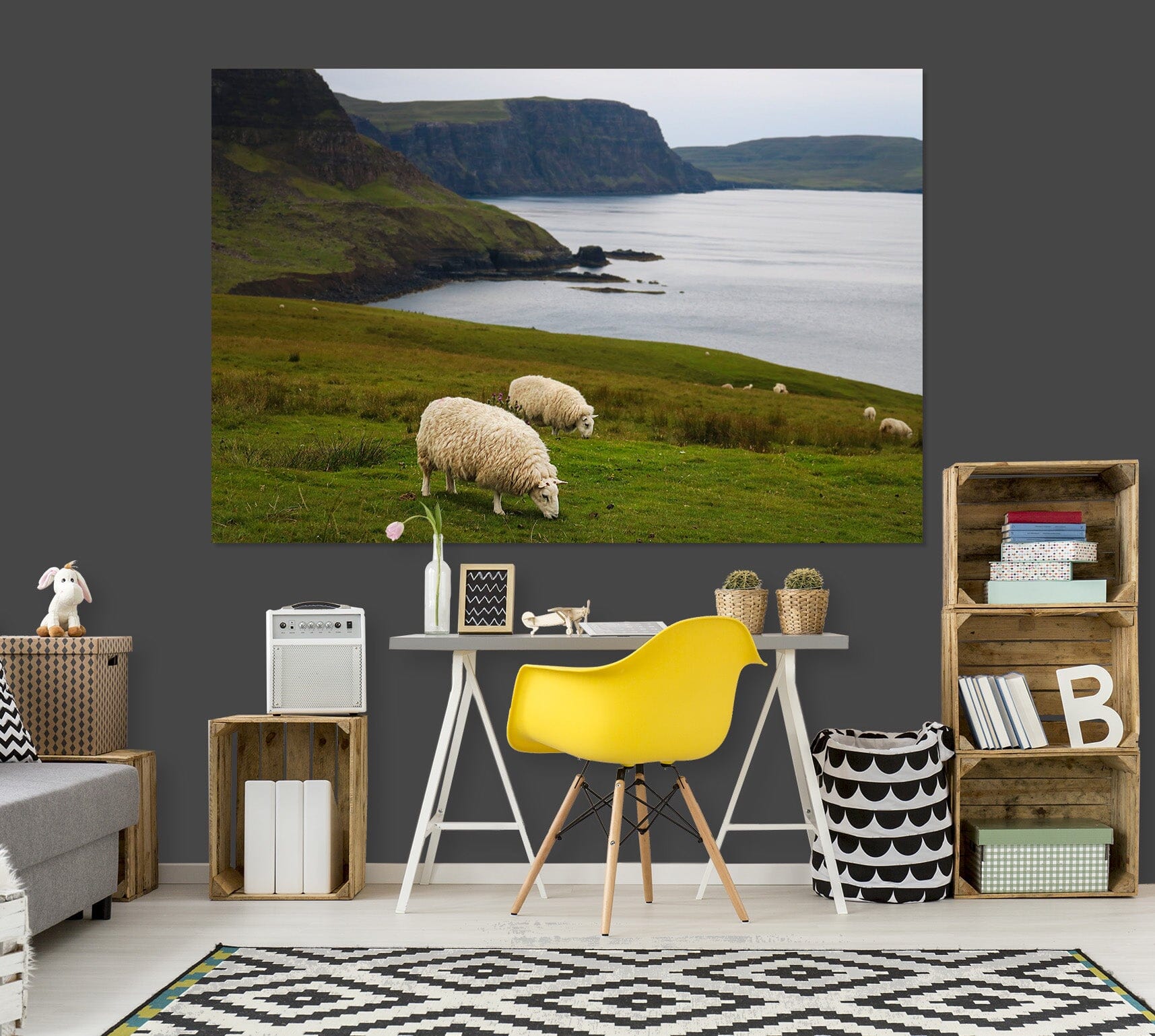 3D Steppe Sheep 120 Jerry LoFaro Wall Sticker Wallpaper AJ Wallpaper 2