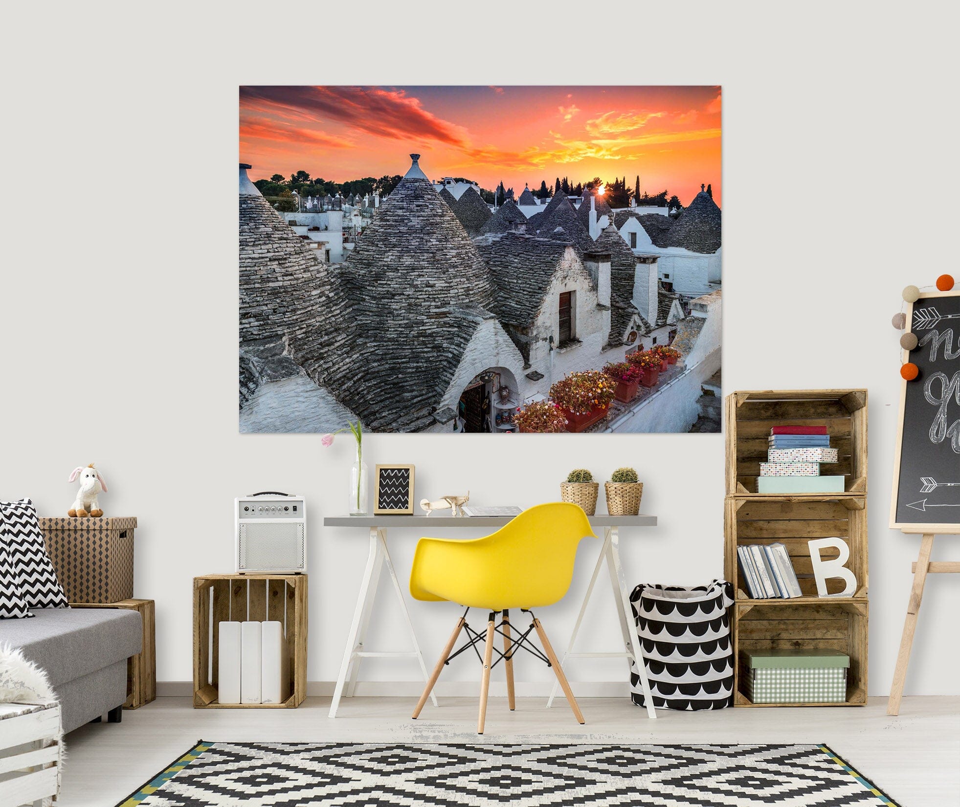 3D Snow Village 120 Marco Carmassi Wall Sticker Wallpaper AJ Wallpaper 2