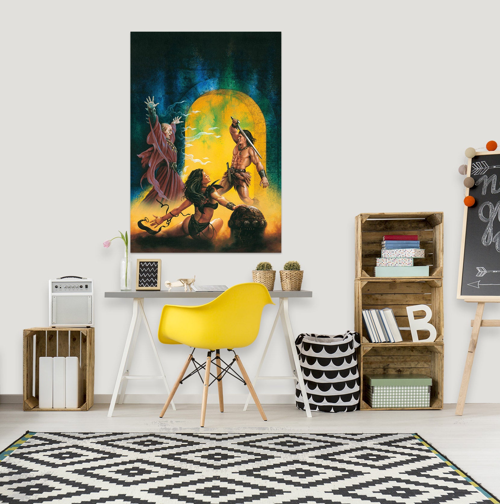 3D Arch Fighter 8095 Ciruelo Wall Sticker