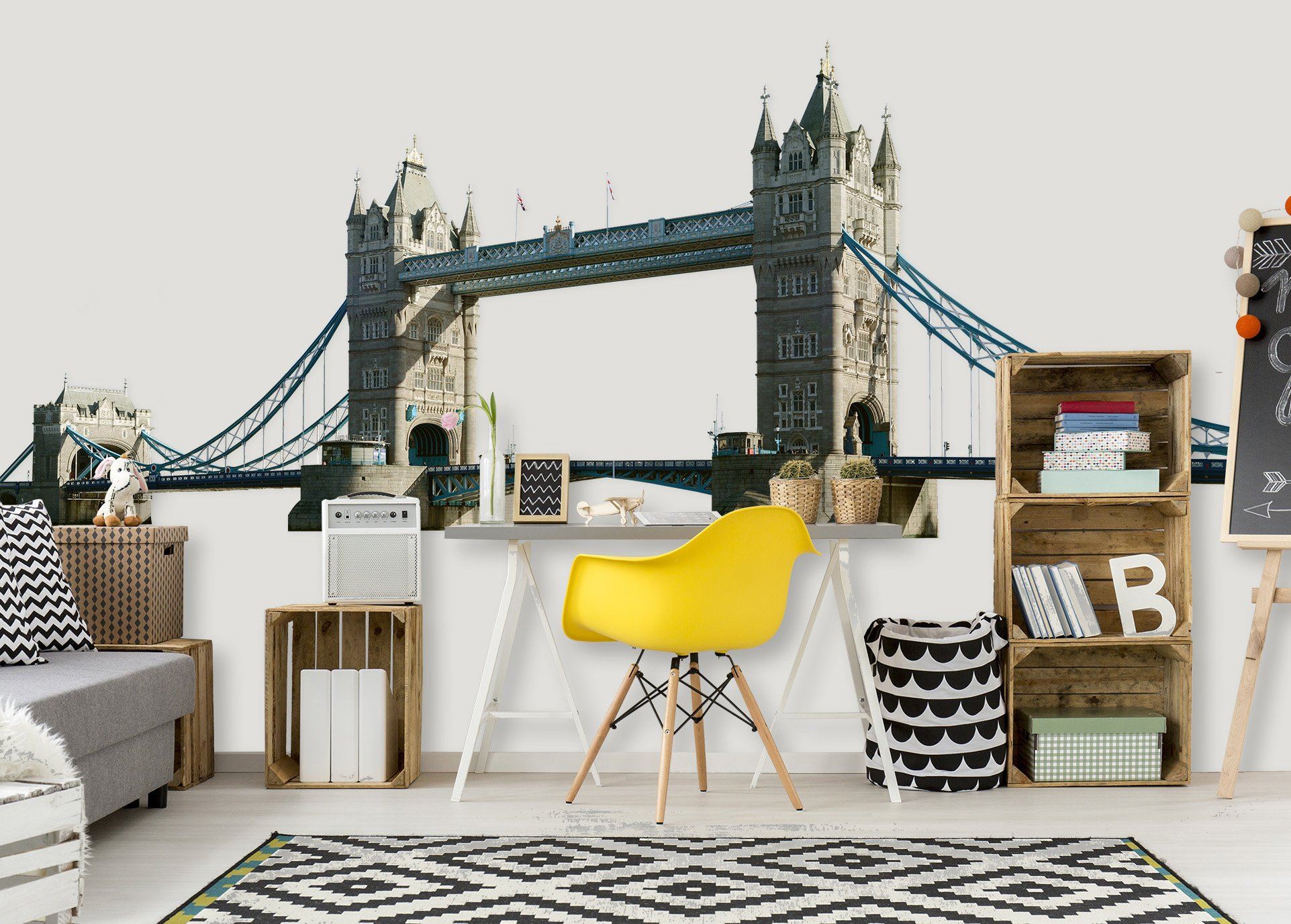 3D Bridge 0237 Wall Stickers Wallpaper AJ Wallpaper