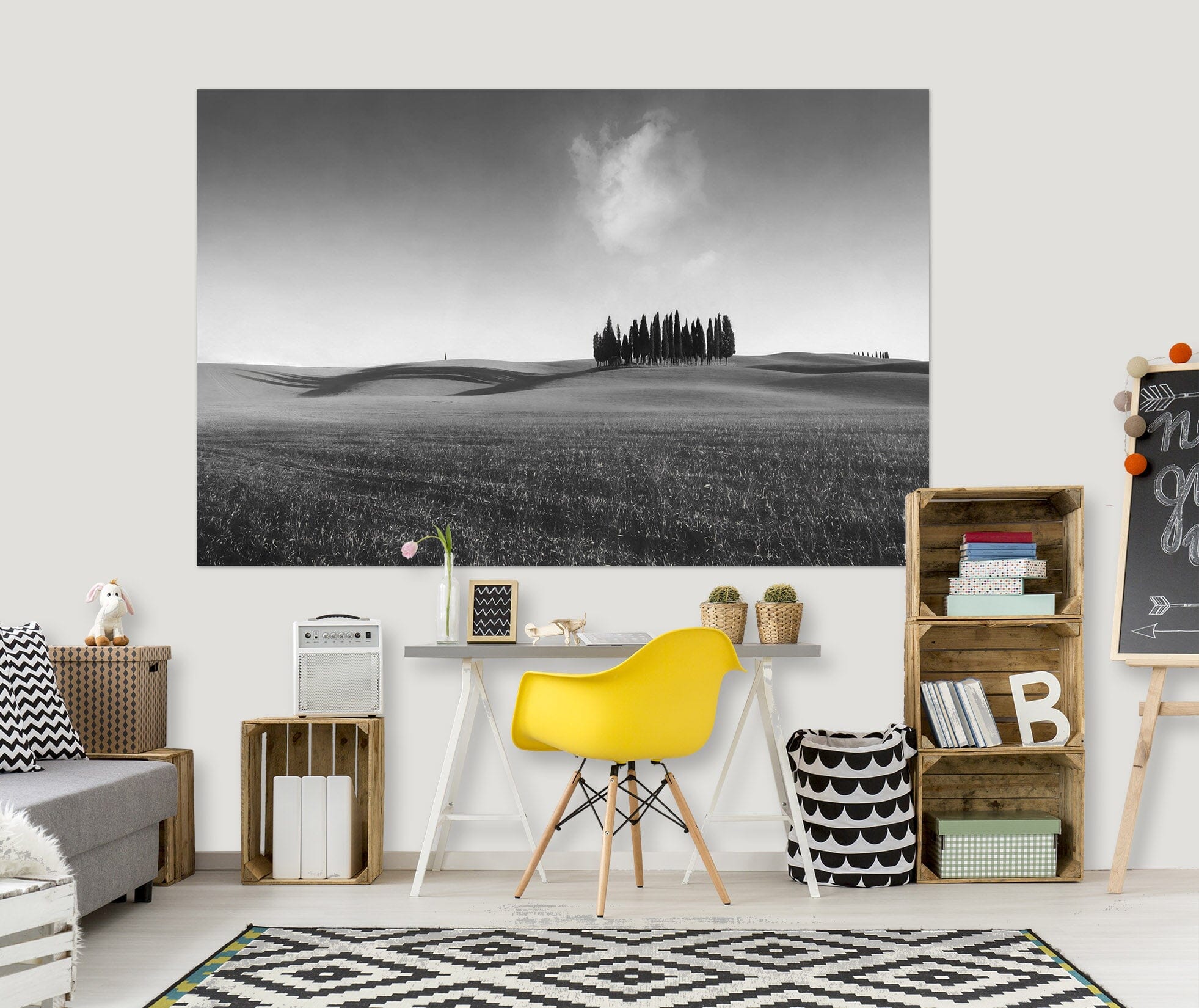 3D Grey Desert 144 Marco Carmassi Wall Sticker Wallpaper AJ Wallpaper 2