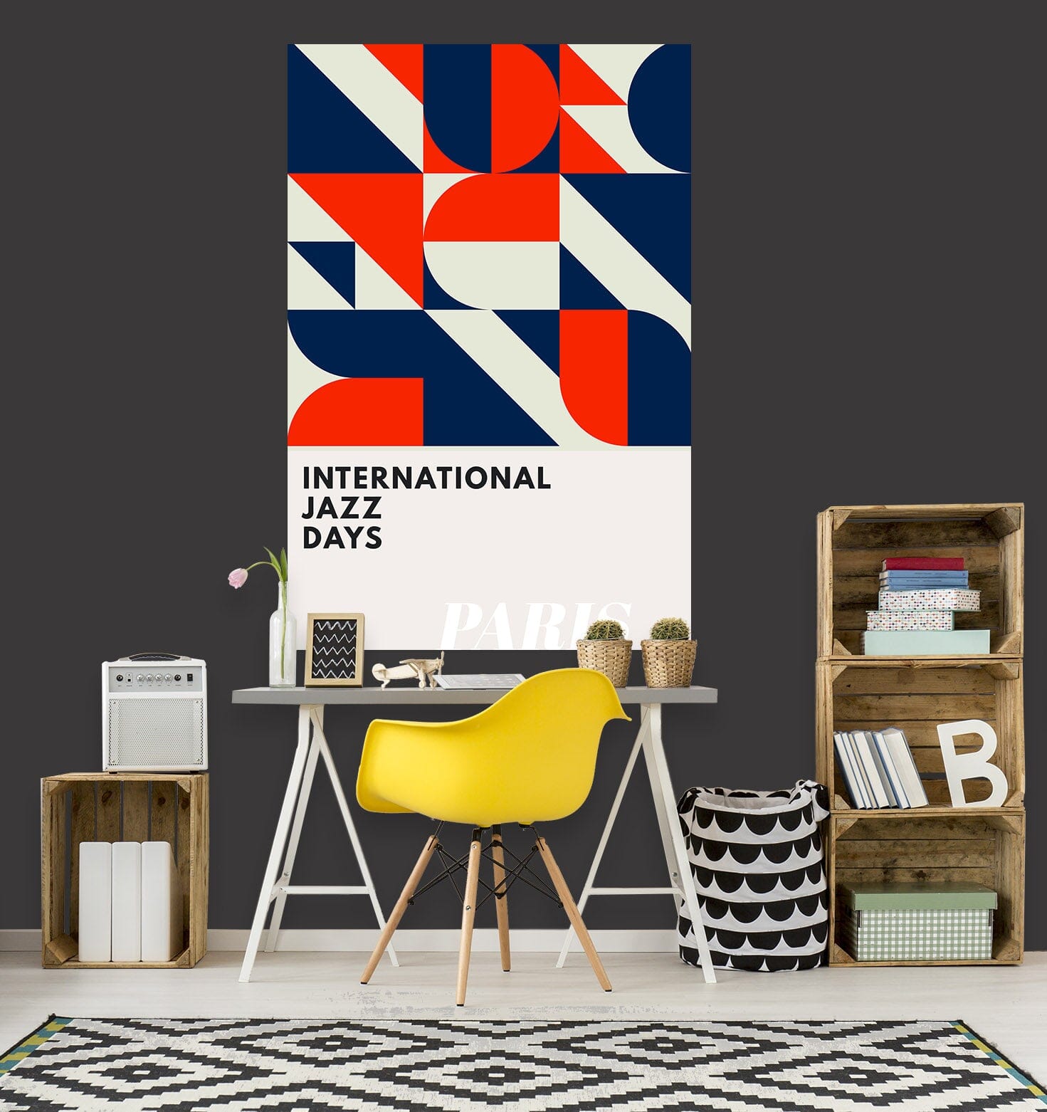 3D Color Collision 163 Boris Draschoff Wall Sticker Wallpaper AJ Wallpaper 2