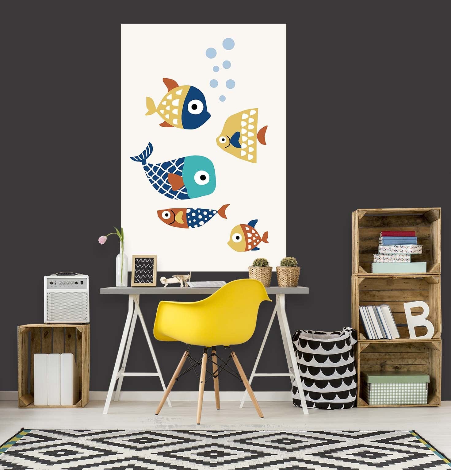 3D Fish Family 177 Boris Draschoff Wall Sticker Wallpaper AJ Wallpaper 2