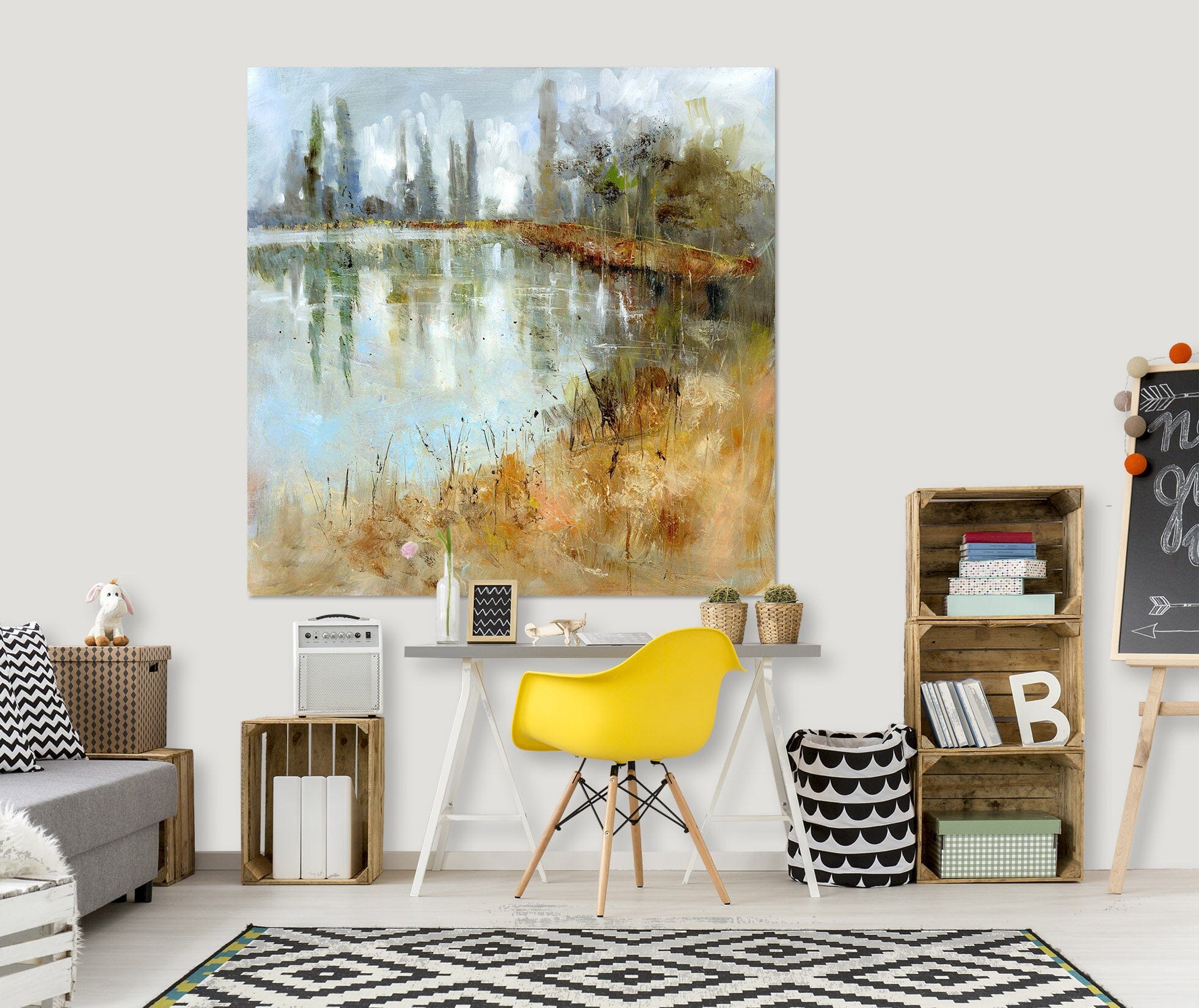 3D Fish Pond Path 013 Anne Farrall Doyle Wall Sticker Wallpaper AJ Wallpaper 2