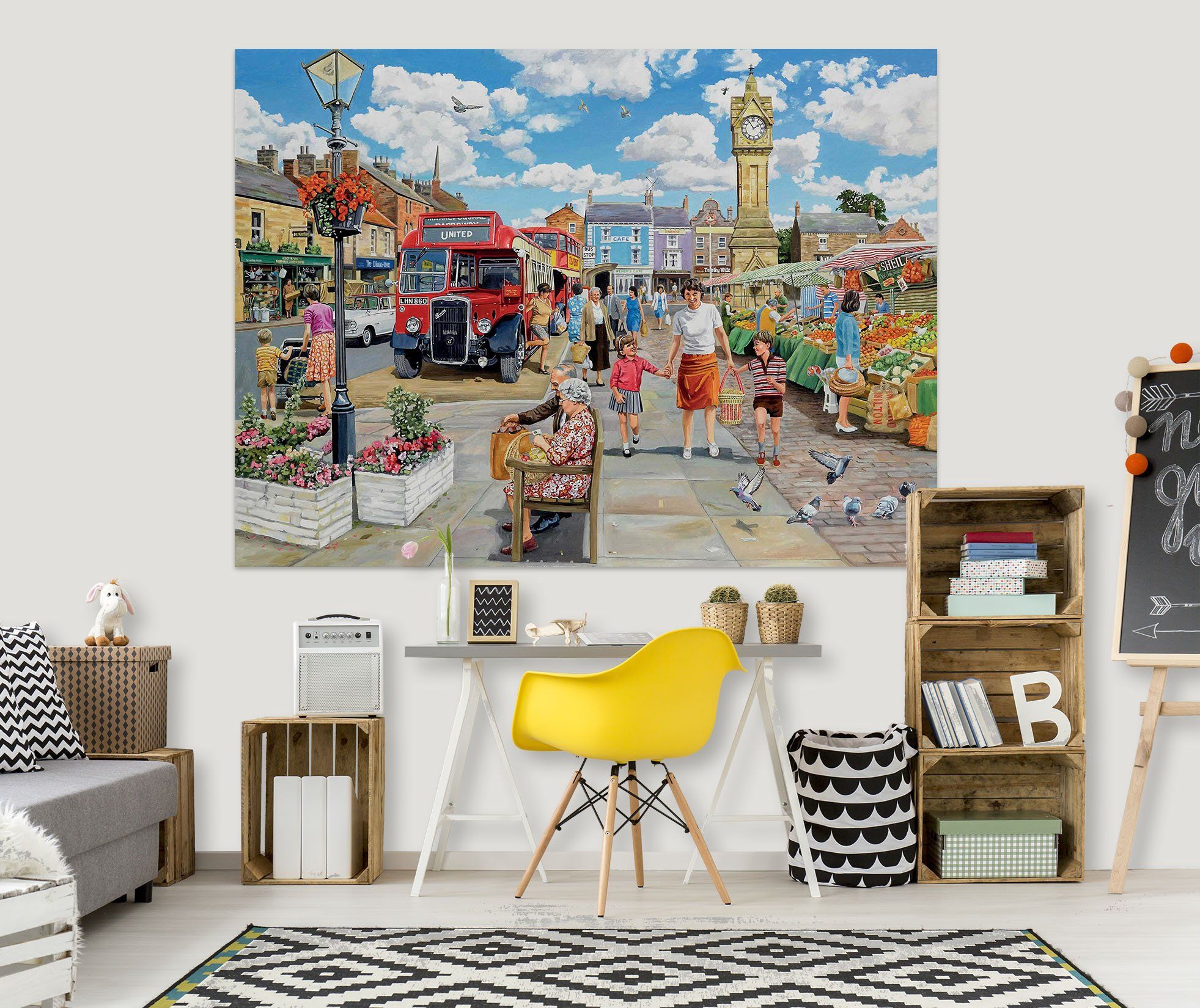 3D A Trip To The Shops 012 Trevor Mitchell Wall Sticker Wallpaper AJ Wallpaper 2