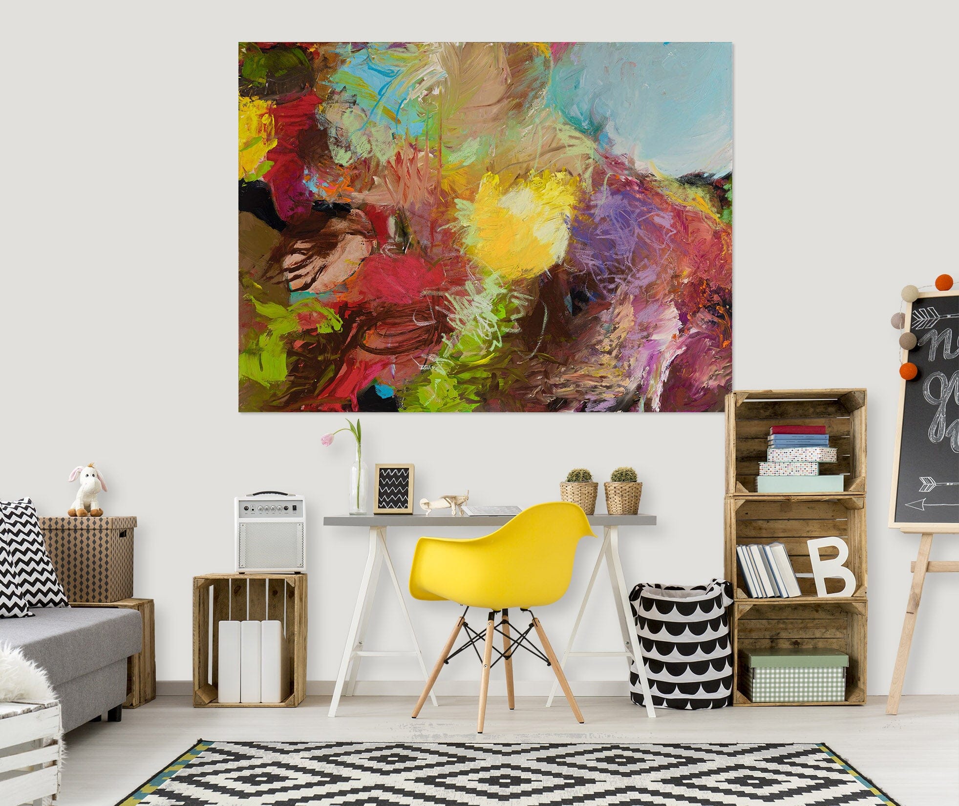 3D Color Graffiti 024 Allan P. Friedlander Wall Sticker Wallpaper AJ Wallpaper 2