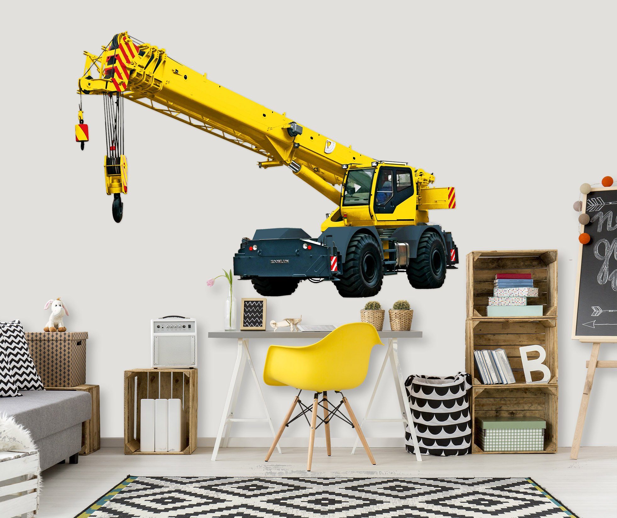 3D Crane 0107 Vehicles Wallpaper AJ Wallpaper