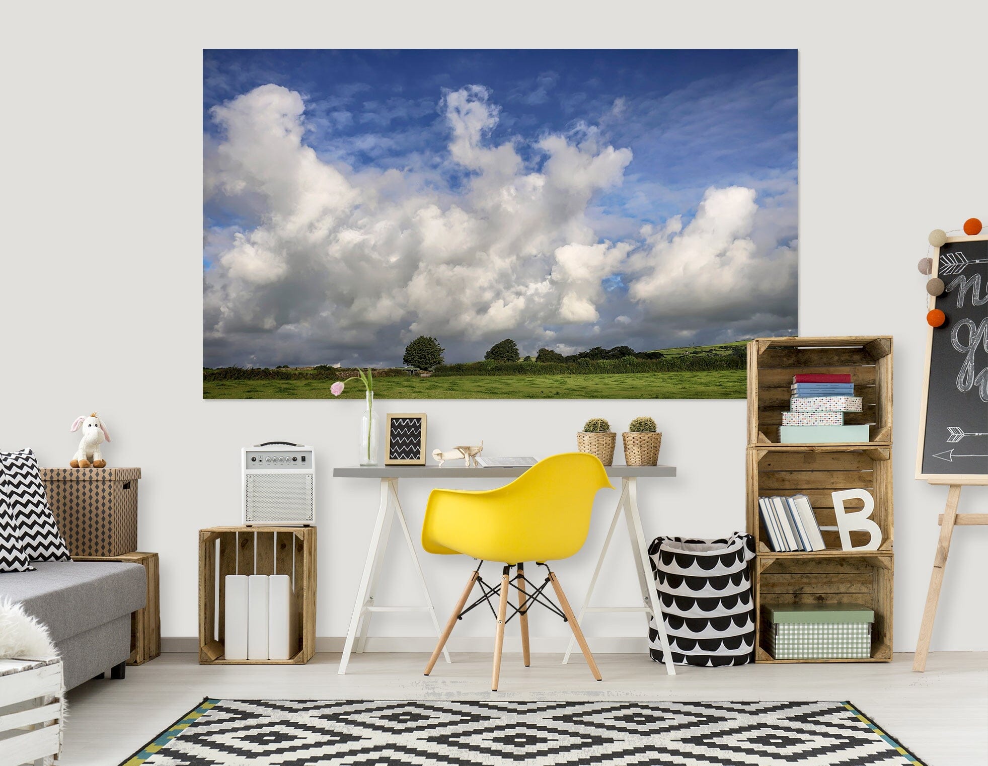 3D Grassland Sky 107 Jerry LoFaro Wall Sticker Wallpaper AJ Wallpaper 2