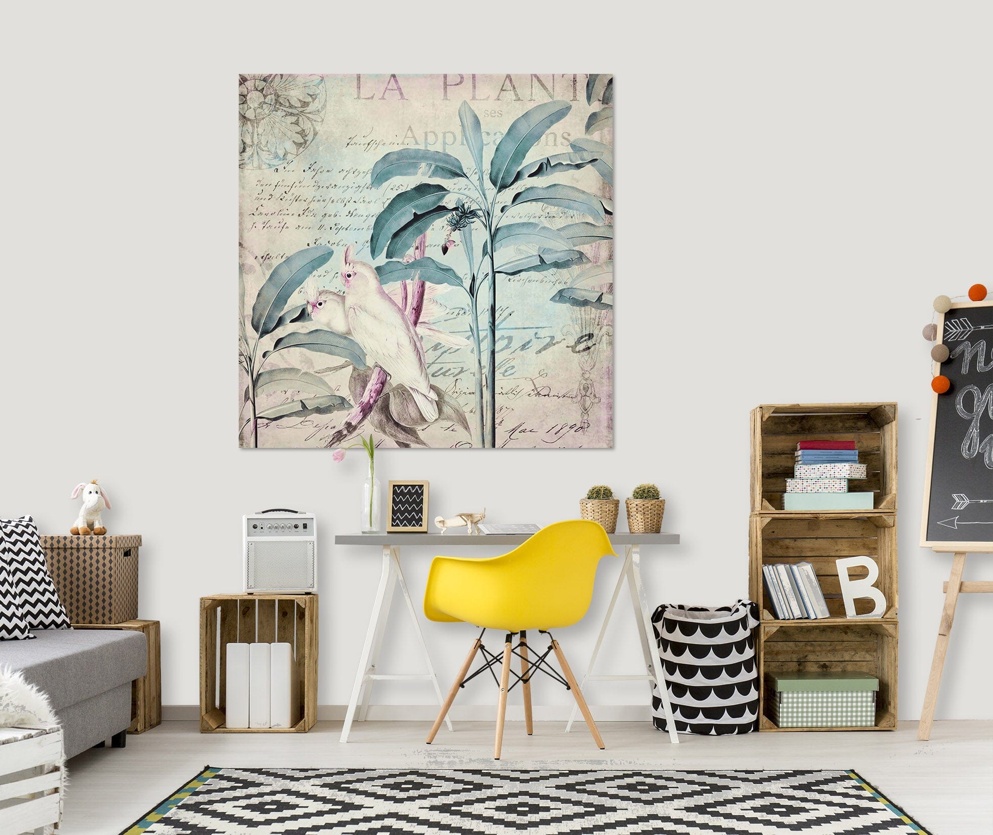 3D White Parrot 034 Andrea haase Wall Sticker Wallpaper AJ Wallpaper 2