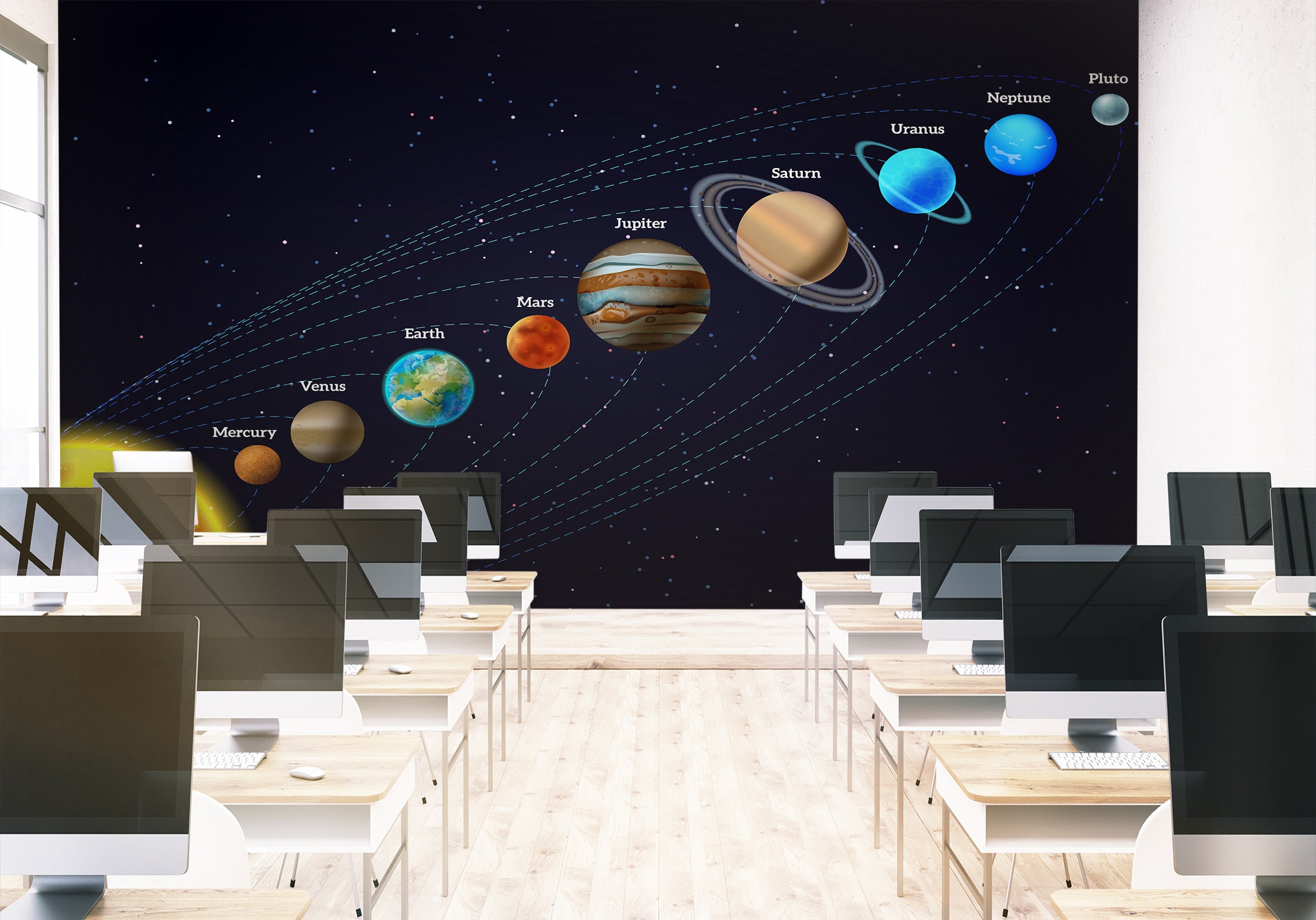 3D Space Planet 153 Wall Murals