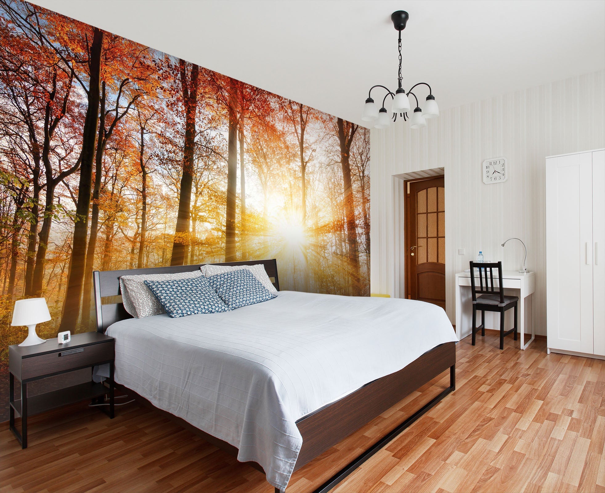 3D Dazzling Sunshine Forest 39 Wall Murals Wallpaper AJ Wallpaper 2
