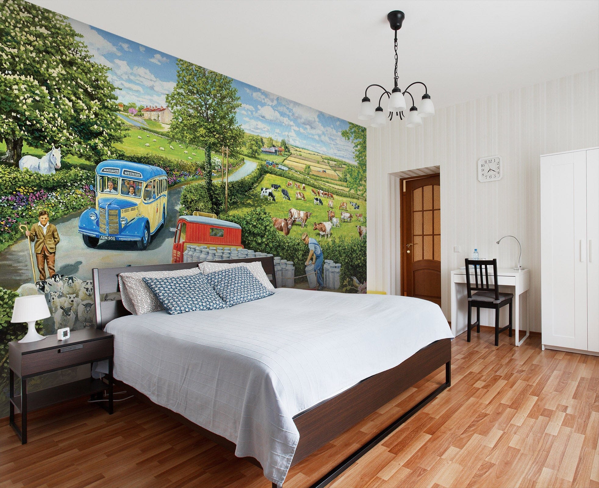 3D The Country Bus 1058 Trevor Mitchell Wall Mural Wall Murals Wallpaper AJ Wallpaper 2