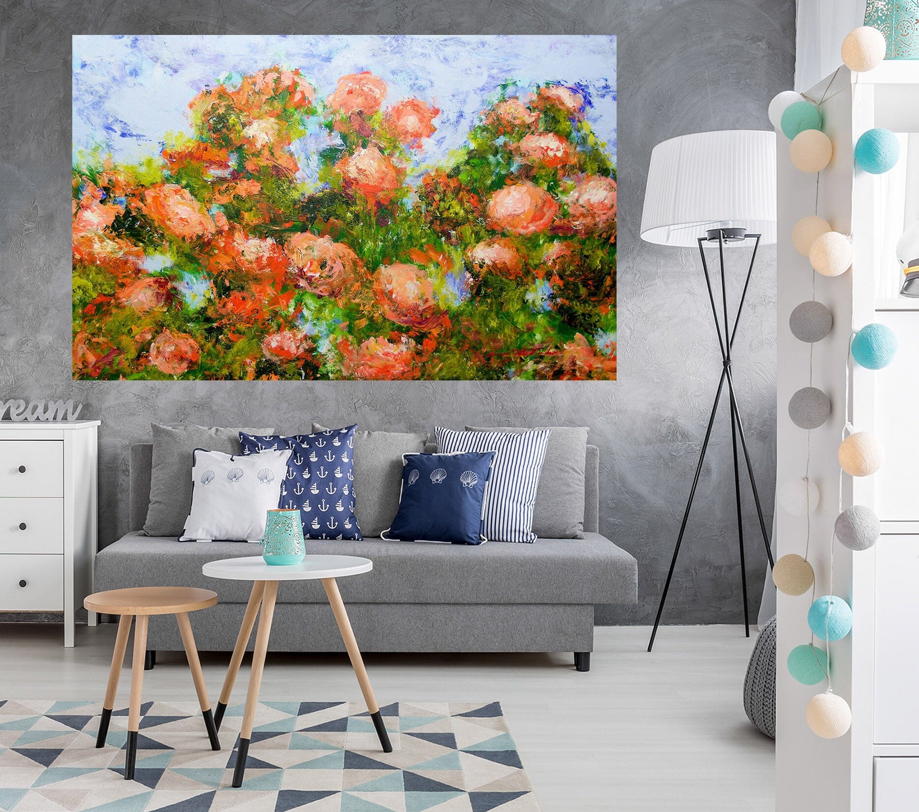 3D Red Flower Bunch 254 Allan P. Friedlander Wall Sticker Wallpaper AJ Wallpaper 2