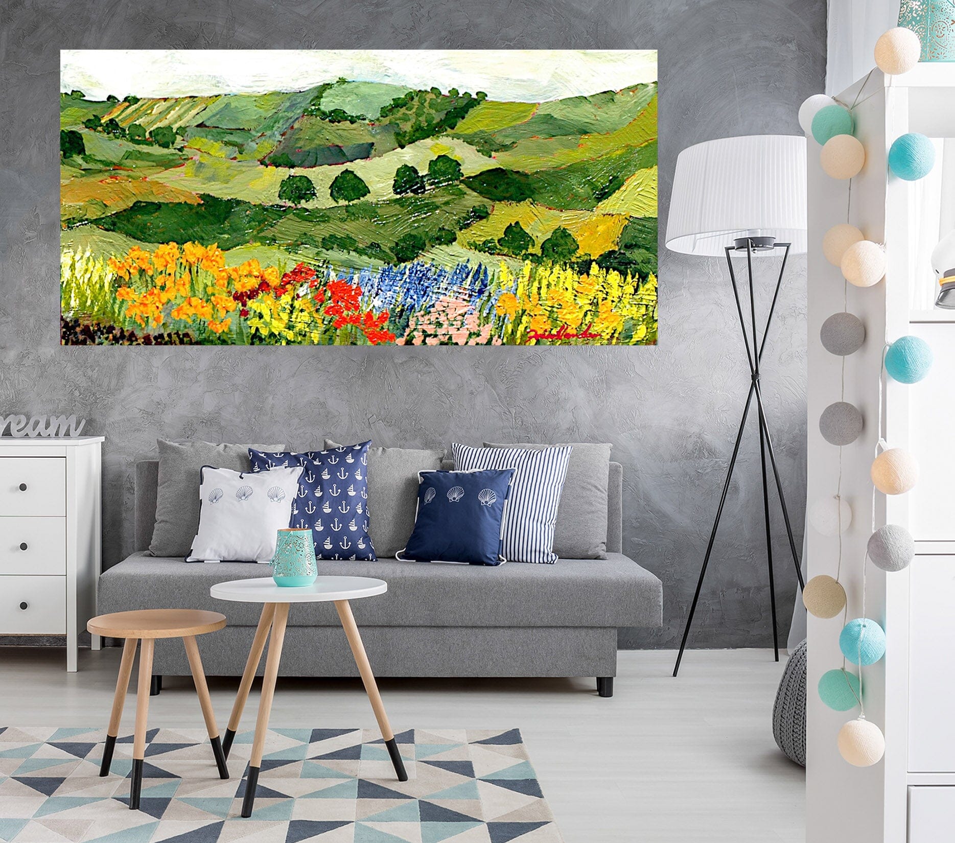 3D Colored Field 129 Allan P. Friedlander Wall Sticker Wallpaper AJ Wallpaper 2