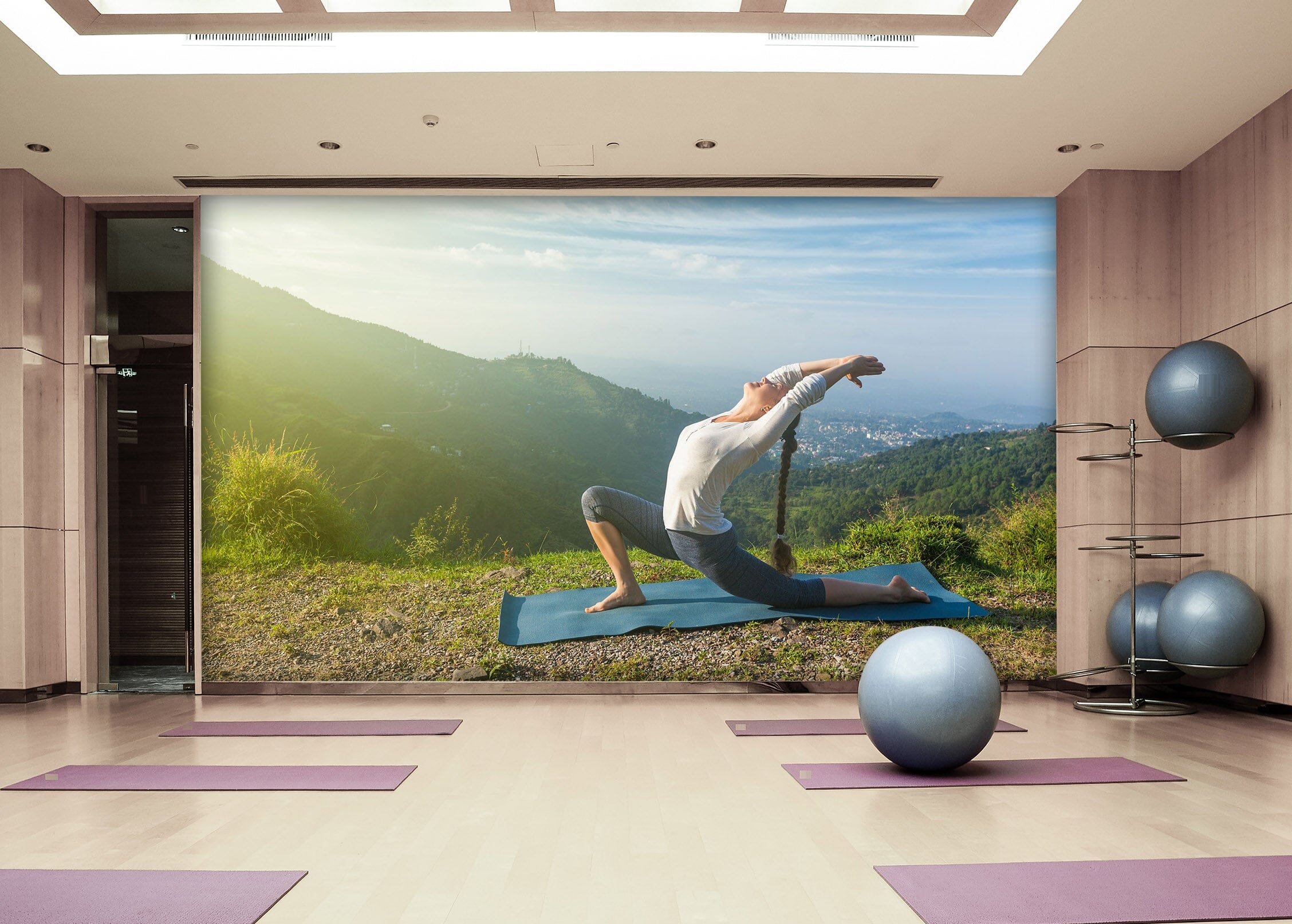 3D Morning Yoga 224 Wall Murals Wallpaper AJ Wallpaper 2