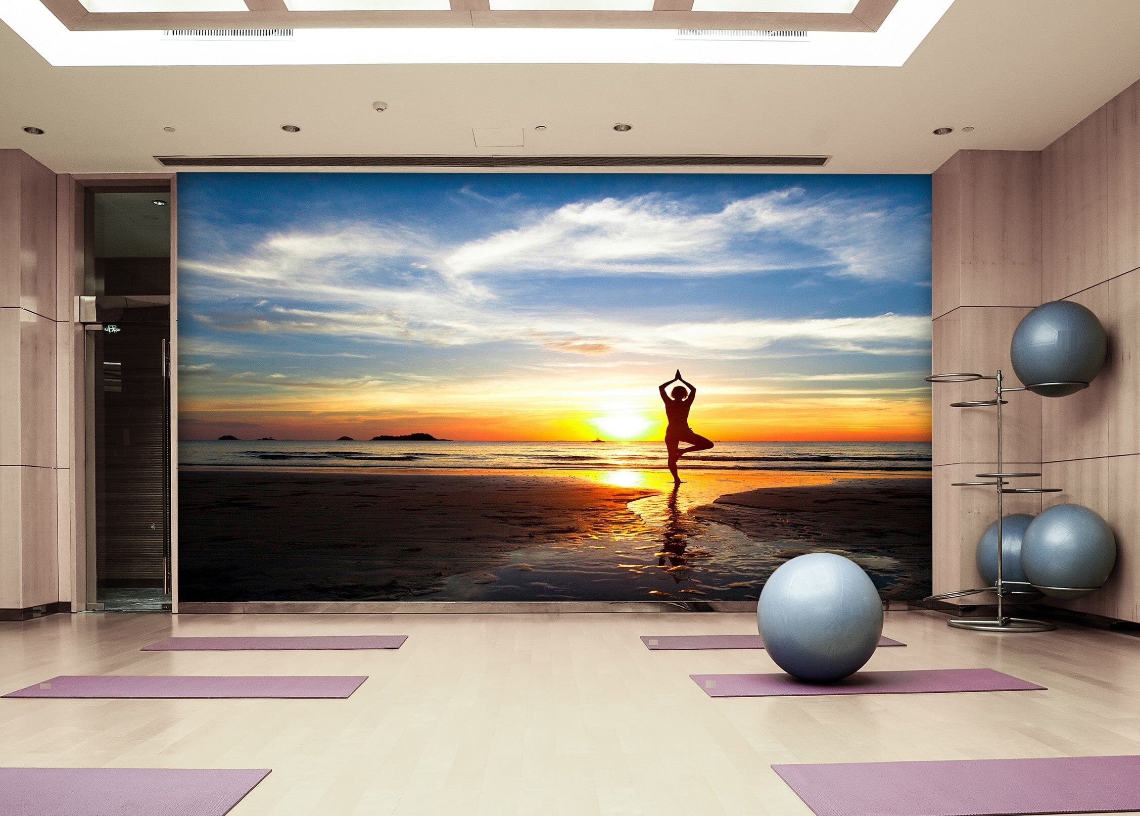 3D Sea Yoga 218 Wall Murals Wallpaper AJ Wallpaper 2