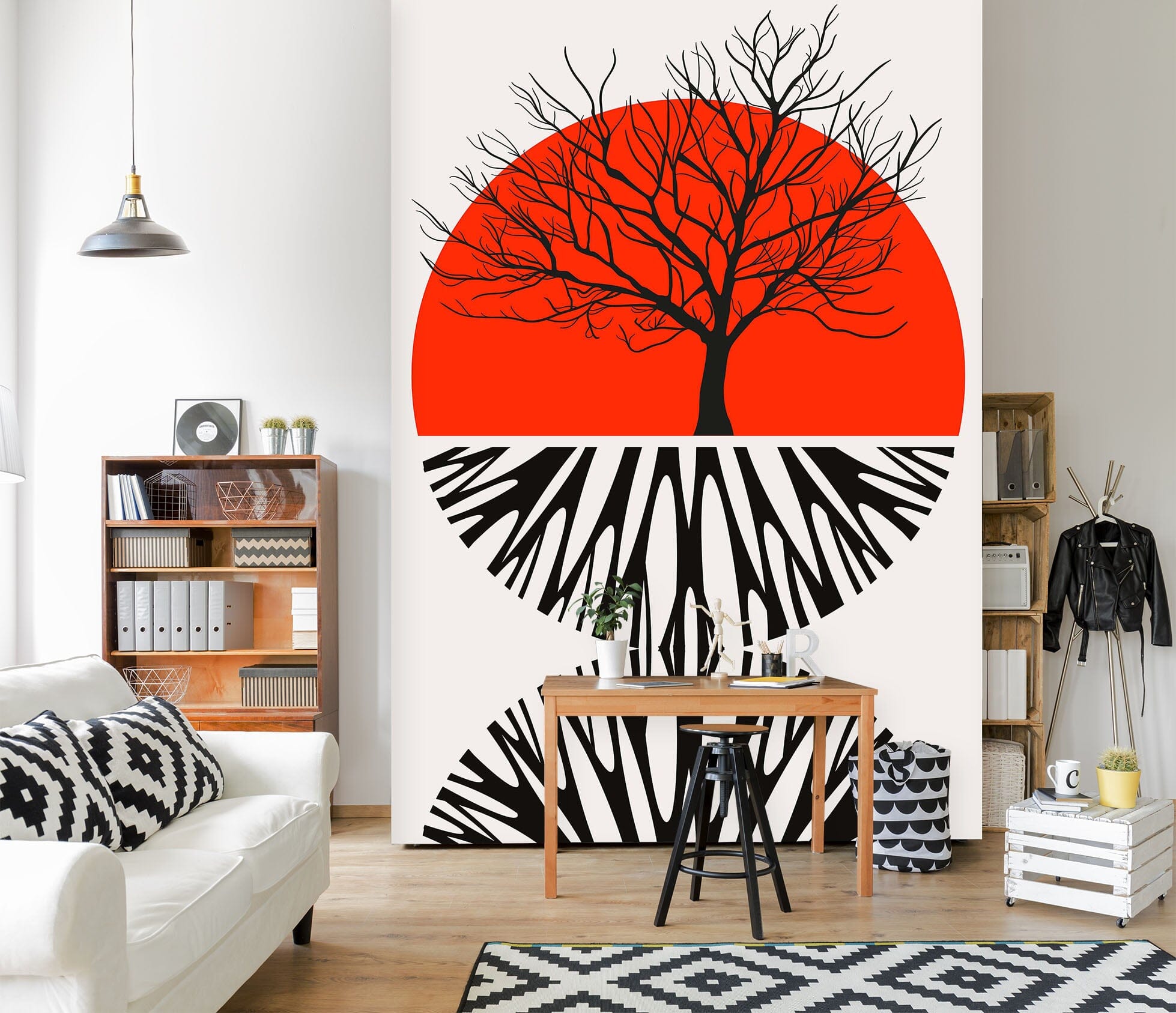 3D Red Sun 1534 Boris Draschoff Wall Mural Wall Murals Wallpaper AJ Wallpaper 2