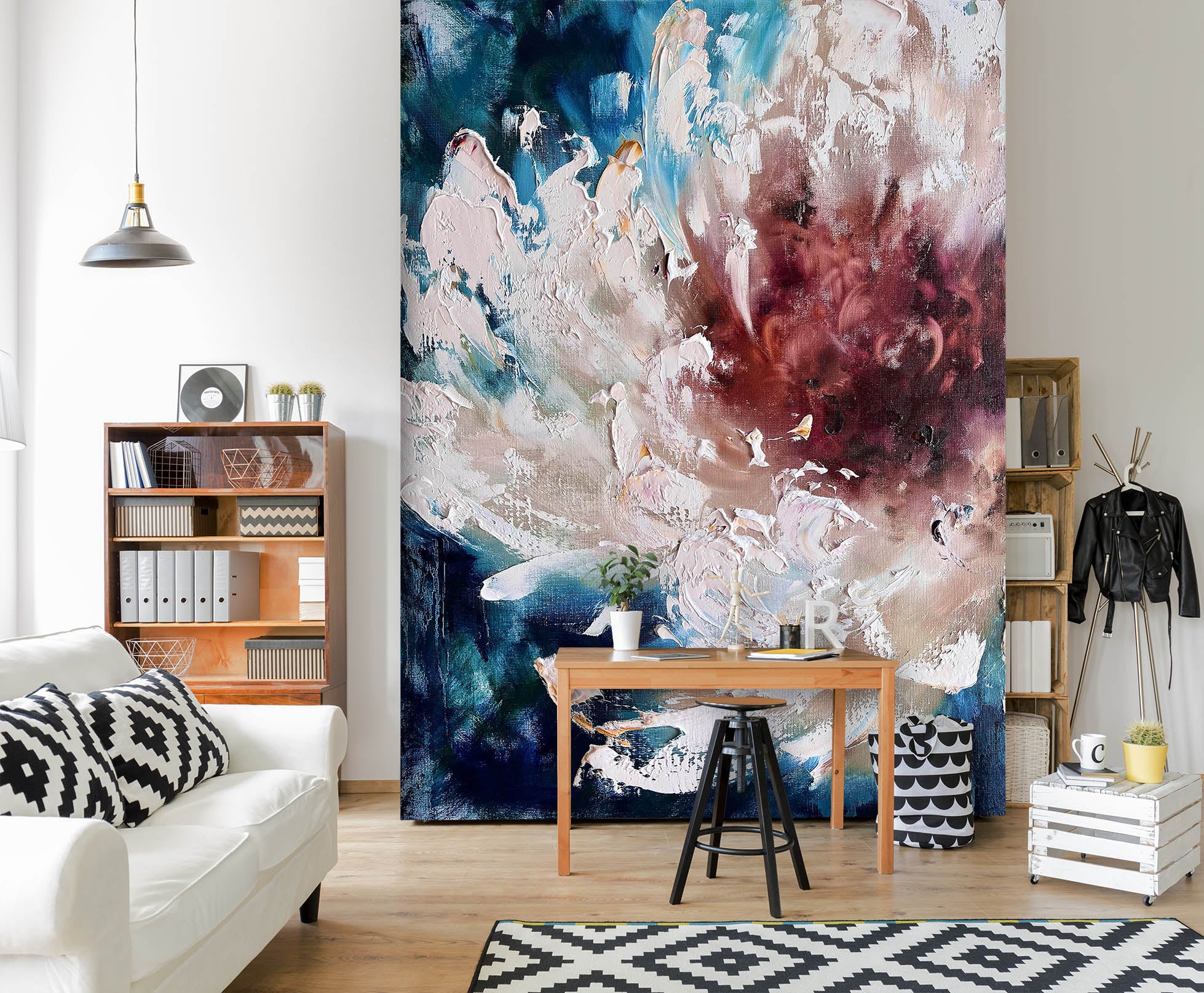 3D Painted Flowers 268 Skromova Marina Wall Mural Wall Murals